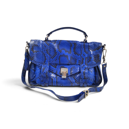 PROENZA SCHOULER 2WAY BAG 004 RANK(B)  NAVY BLACK STAIN