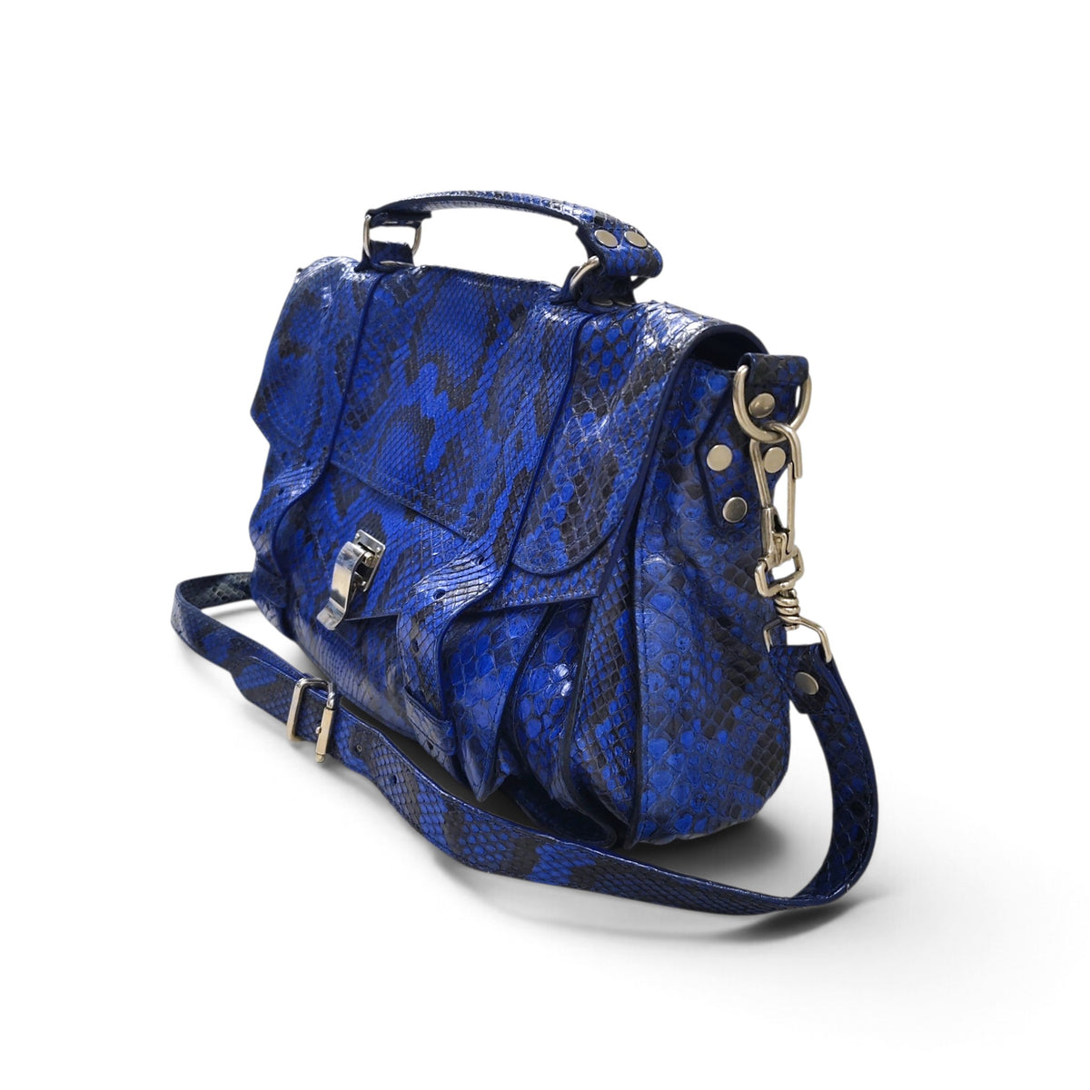 PROENZA SCHOULER 2WAY BAG 004 RANK(B)  NAVY BLACK STAIN