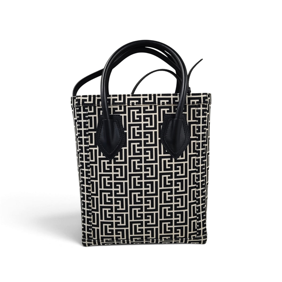 BALMAIN 2WAY BAG YN1FB661 RANK(AB) WHITE/BLACK