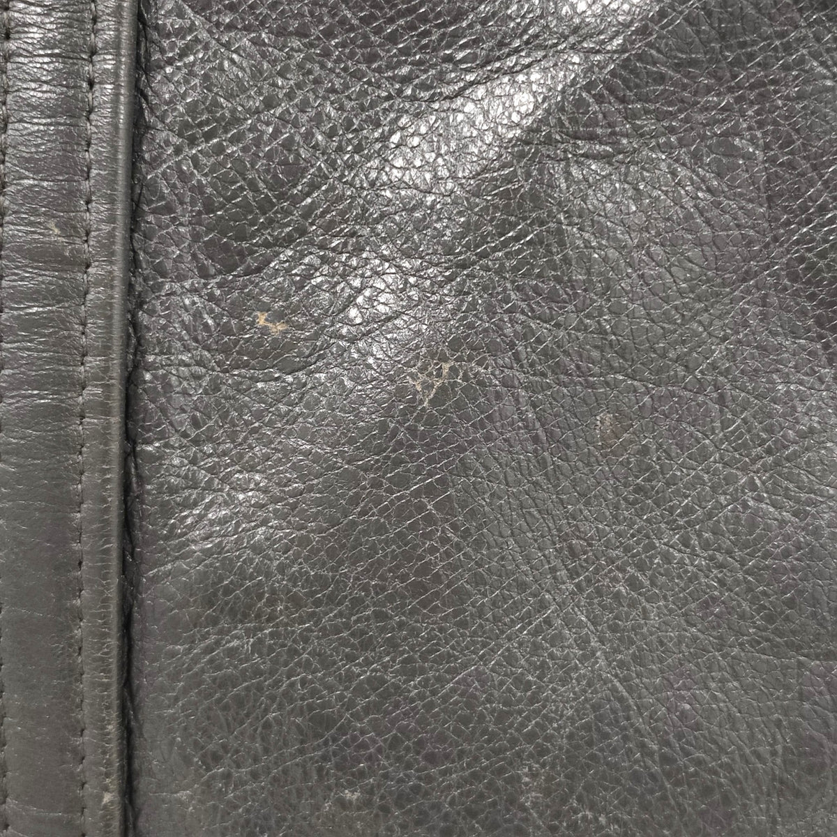 BALENCIAGA 2WAY BAG 443096 RANK(B) DARK GRAY STAIN Z-00213 SCRATCH/DAMAGE