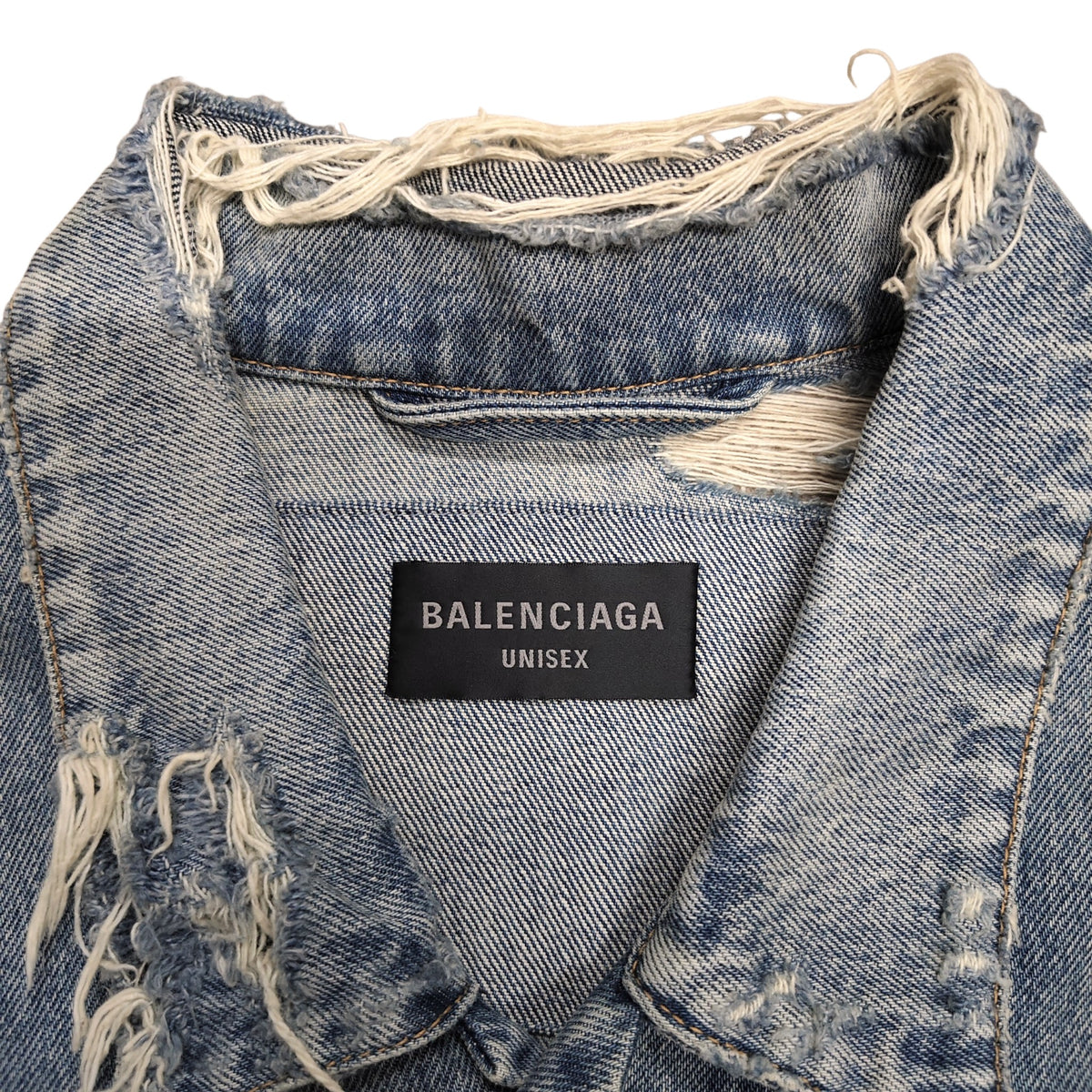 BALENCIAGA Denim Jacket Size 2 Mens Blue RF34 727840