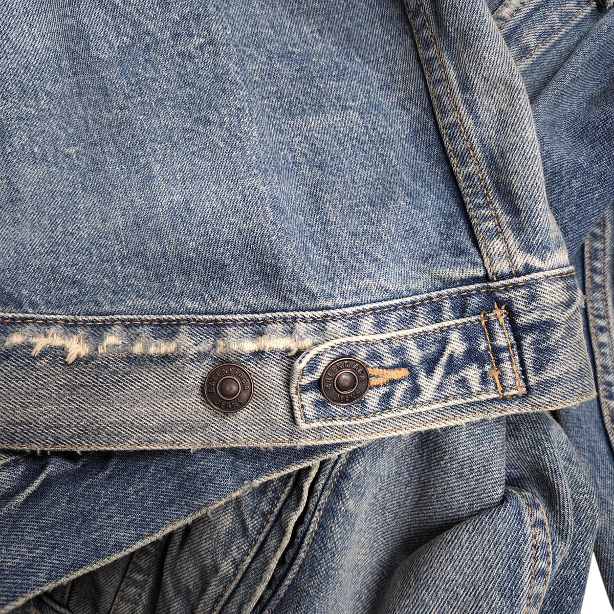 BALENCIAGA Denim Jacket Size 2 Mens Blue RF34 727840