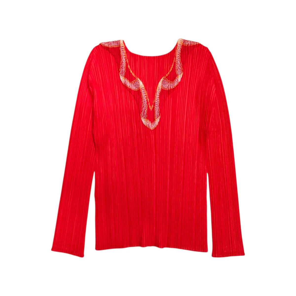 PLEATS PLEASE Shirt Size S Lady's Red  PP26-JK423 7566125 Rank B