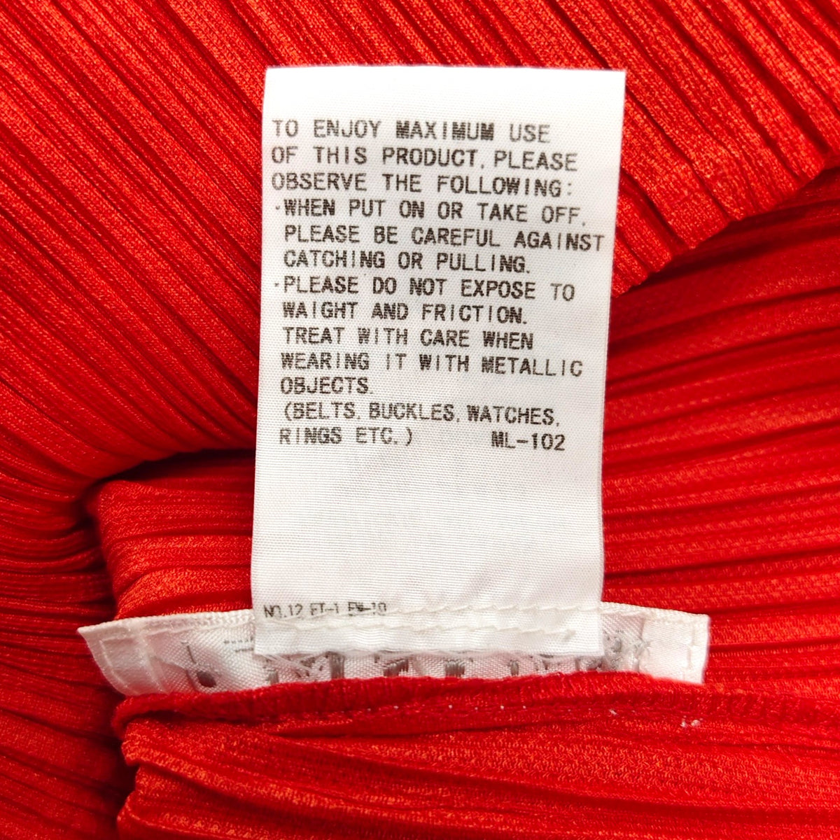 PLEATS PLEASE Shirt Size S Lady's Red  PP26-JK423 7566125 Rank B
