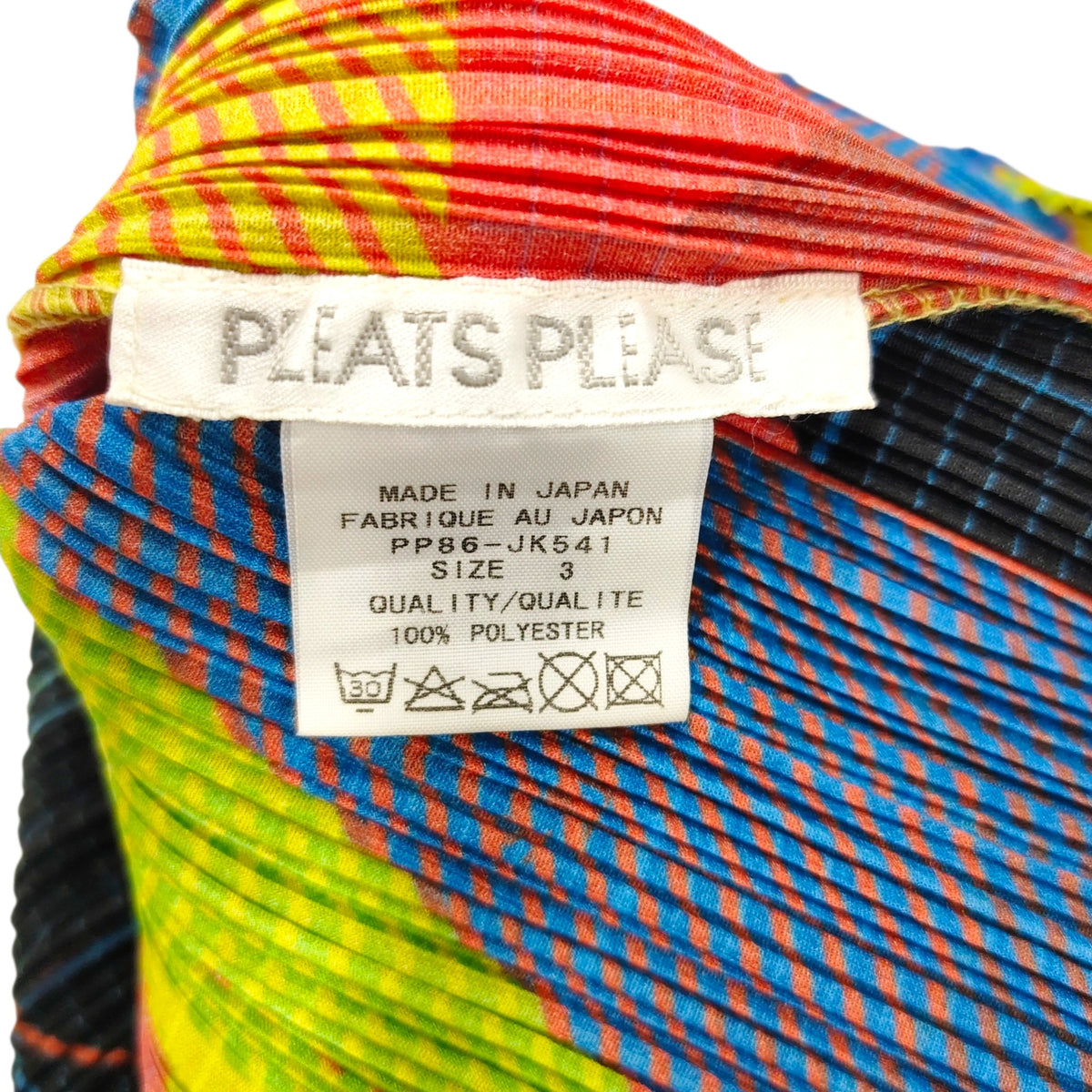 PLEATS PLEASE T-SHIRT SIZE S LADY'S MULTI COLOR RANK(B) PP86-JK541 7562122