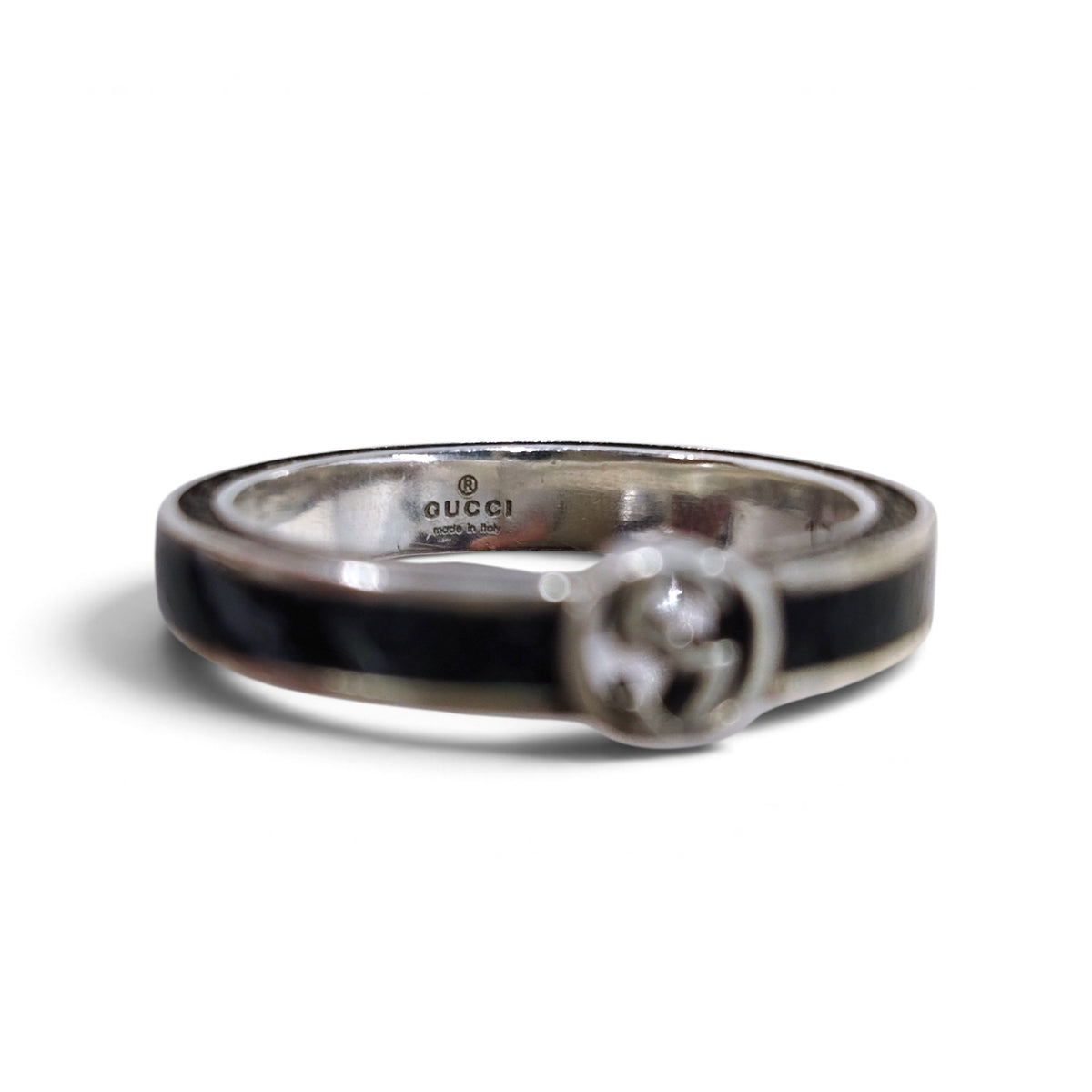 GUCCI RING RANK(B) AG925 17 INTERLOCKING