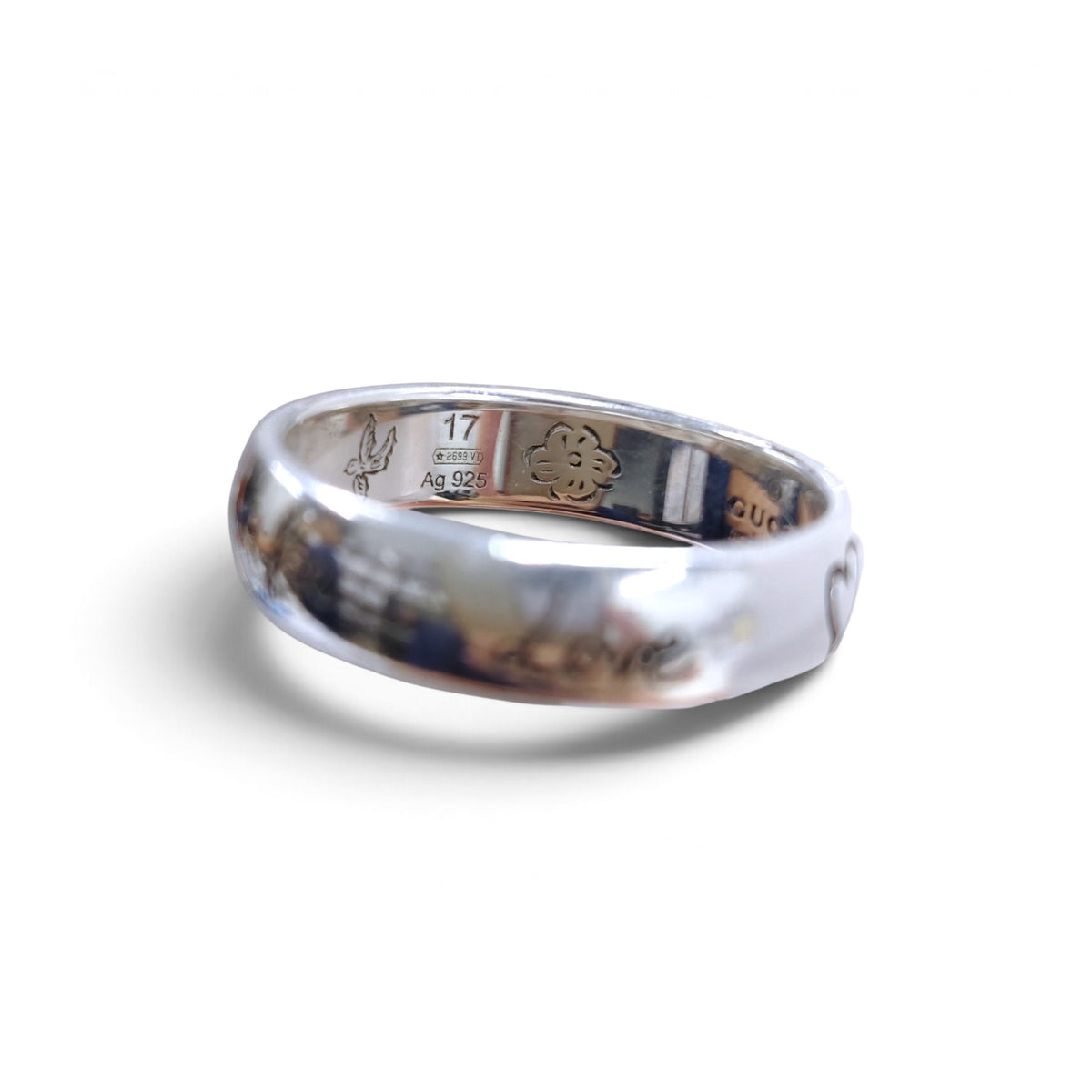 GUCCI RING RANK(B) AG925 17 BLIND FOR LOVE