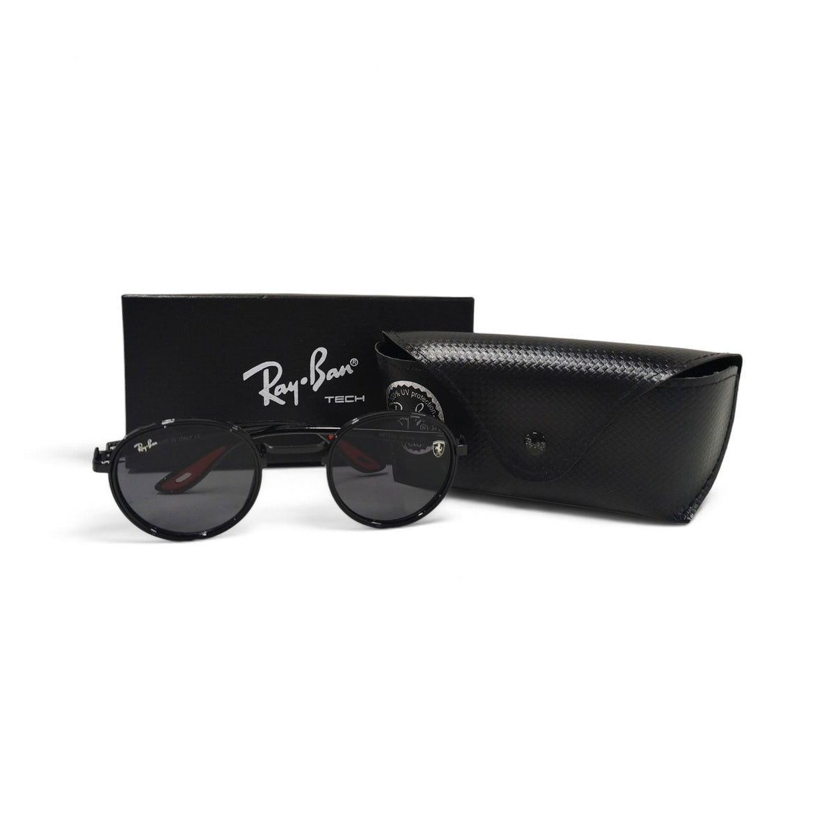 RAY-BAN SUNGLASSES RB7285 RANK(B) BLACK TAY BAN FERARI COLLECTION