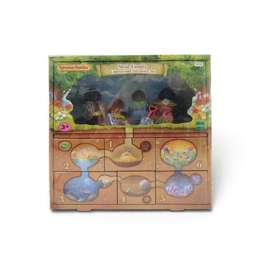 SYLVANIAN FAMILIES TOYS 5918 UNUSED ITEM MOLE FAMILY UNDERGROUND ADVENTURE SET