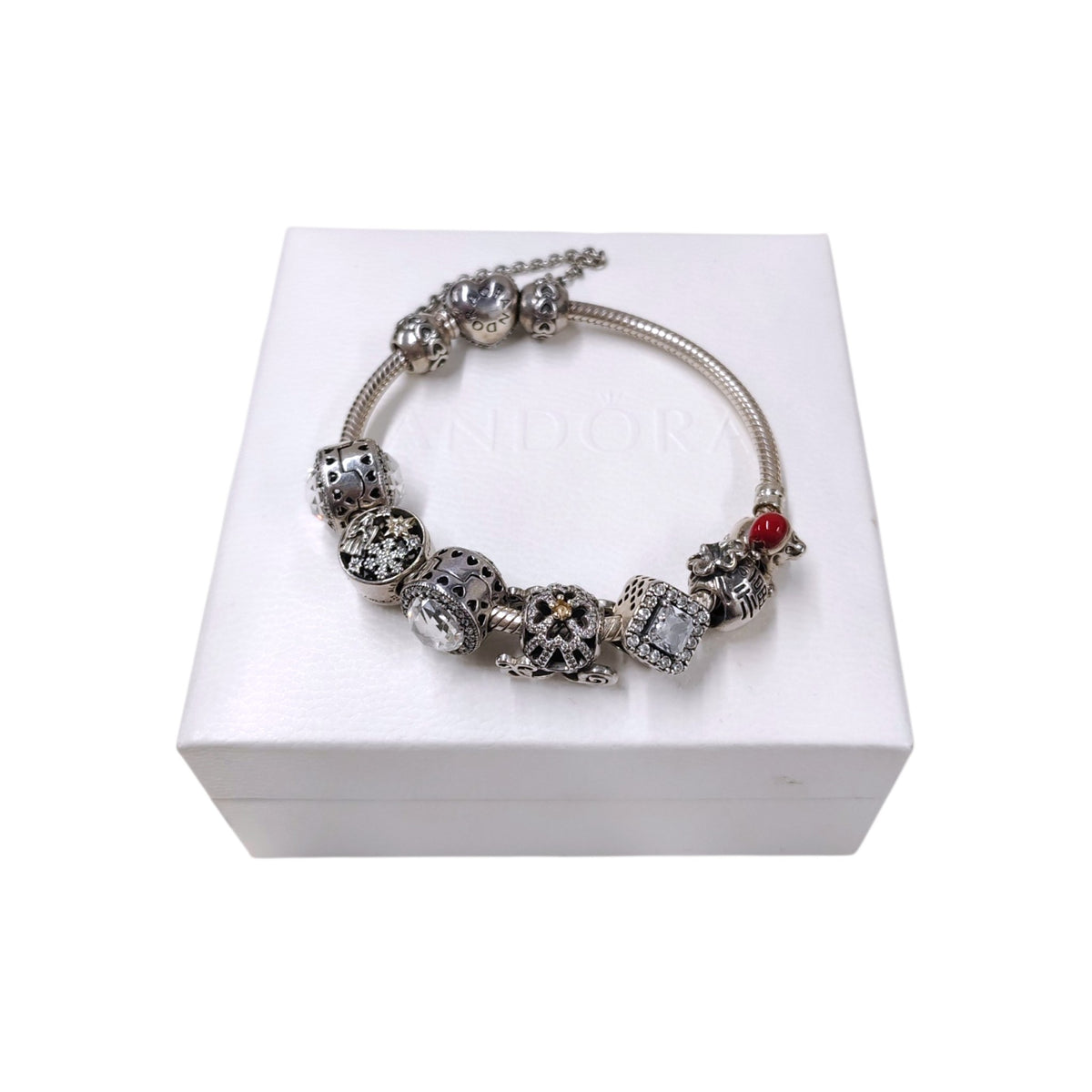 Bracelet PANDORA Rank (B) ALE 925 Charm 8P