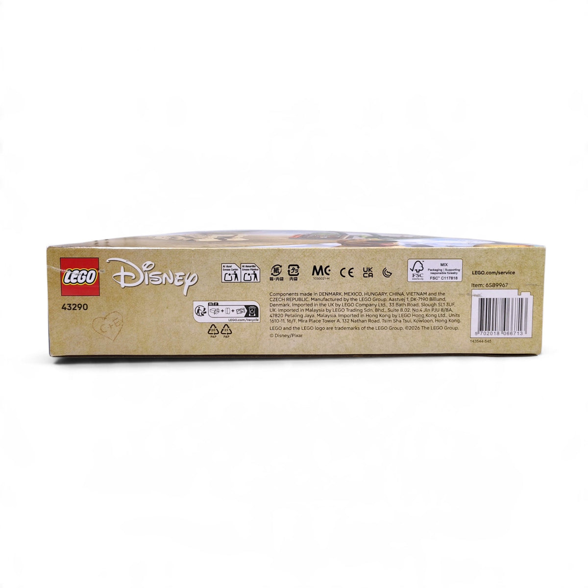 Block LEGO Unused Item 43290  Disney PIXAR