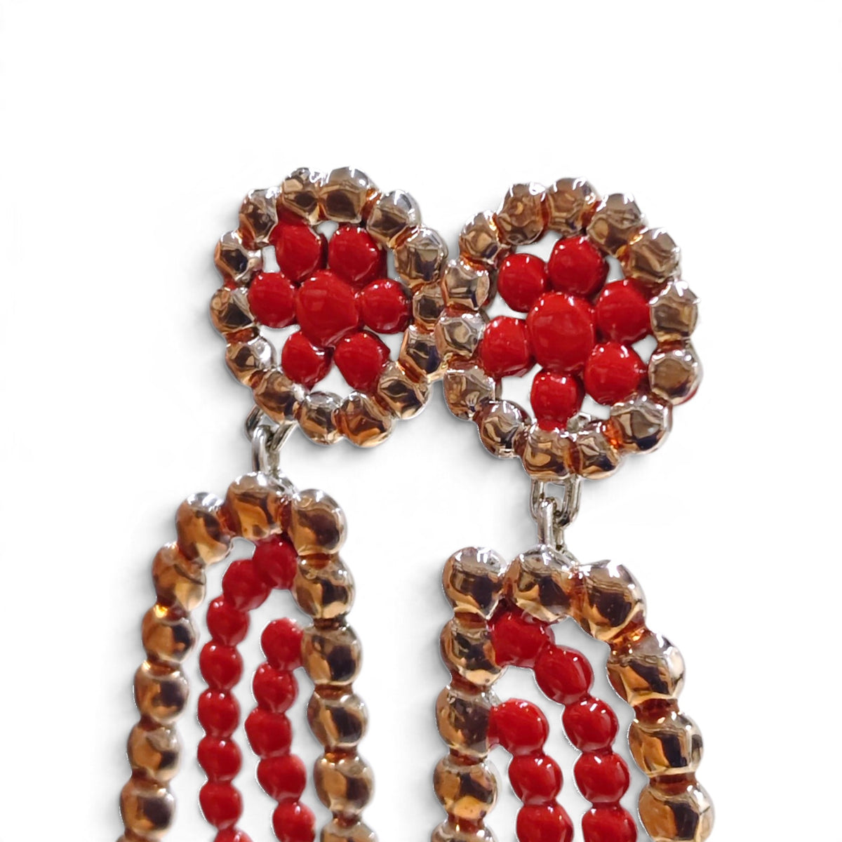Earring Chloe Rank (A) Red/Gold