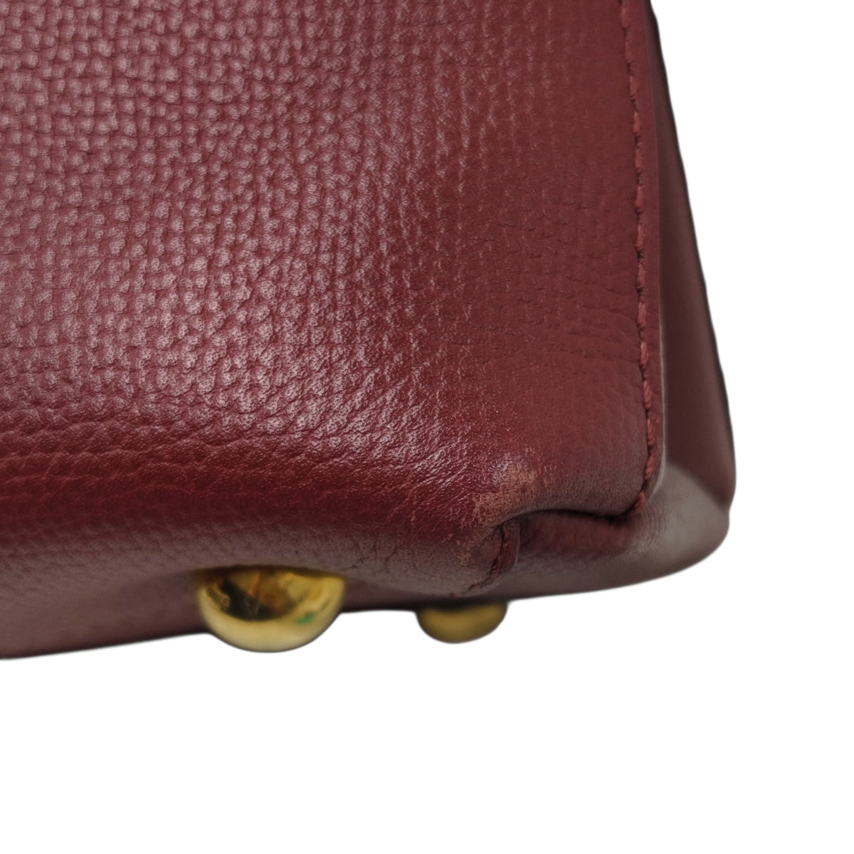 BURBERRY LONDON 2WAY Bag ITCORDI17CAL Rank (B) Red And Beige scratch