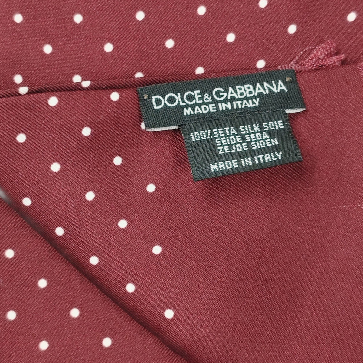 DOLCE & GABBANA Scarf Rank(A) Burgundy