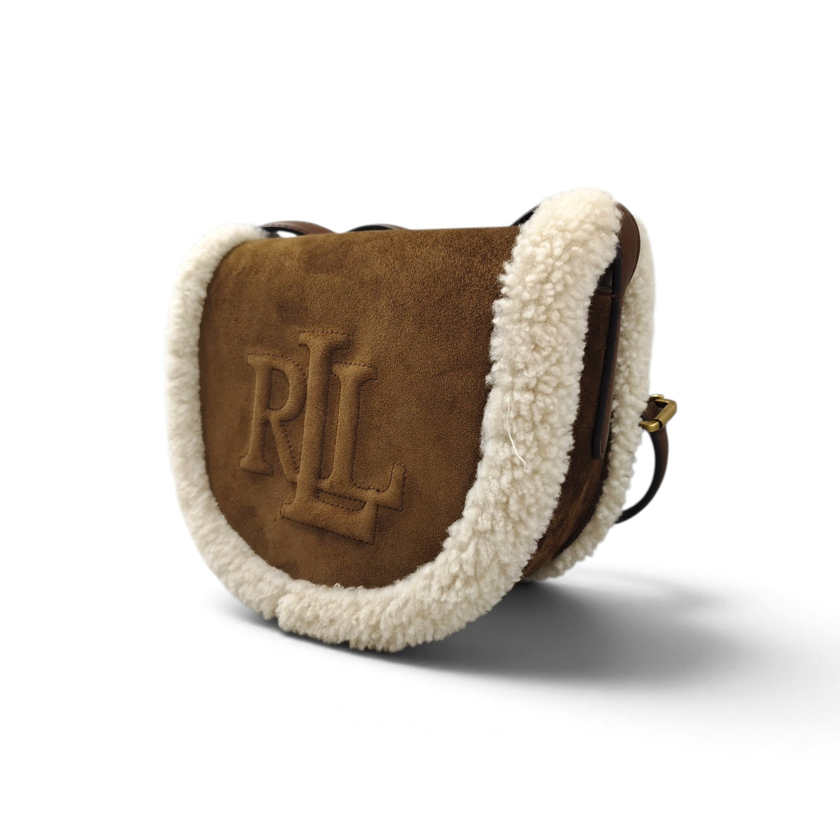 RALPH LUAREN SHOULDER BAG 0200010149 RANK(B) BROWN STAIN