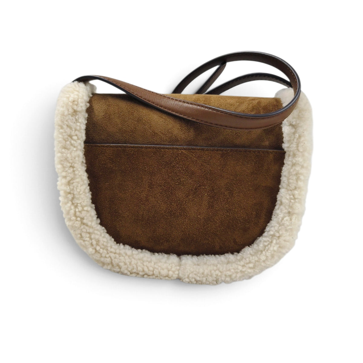 RALPH LUAREN SHOULDER BAG 0200010149 RANK(B) BROWN STAIN
