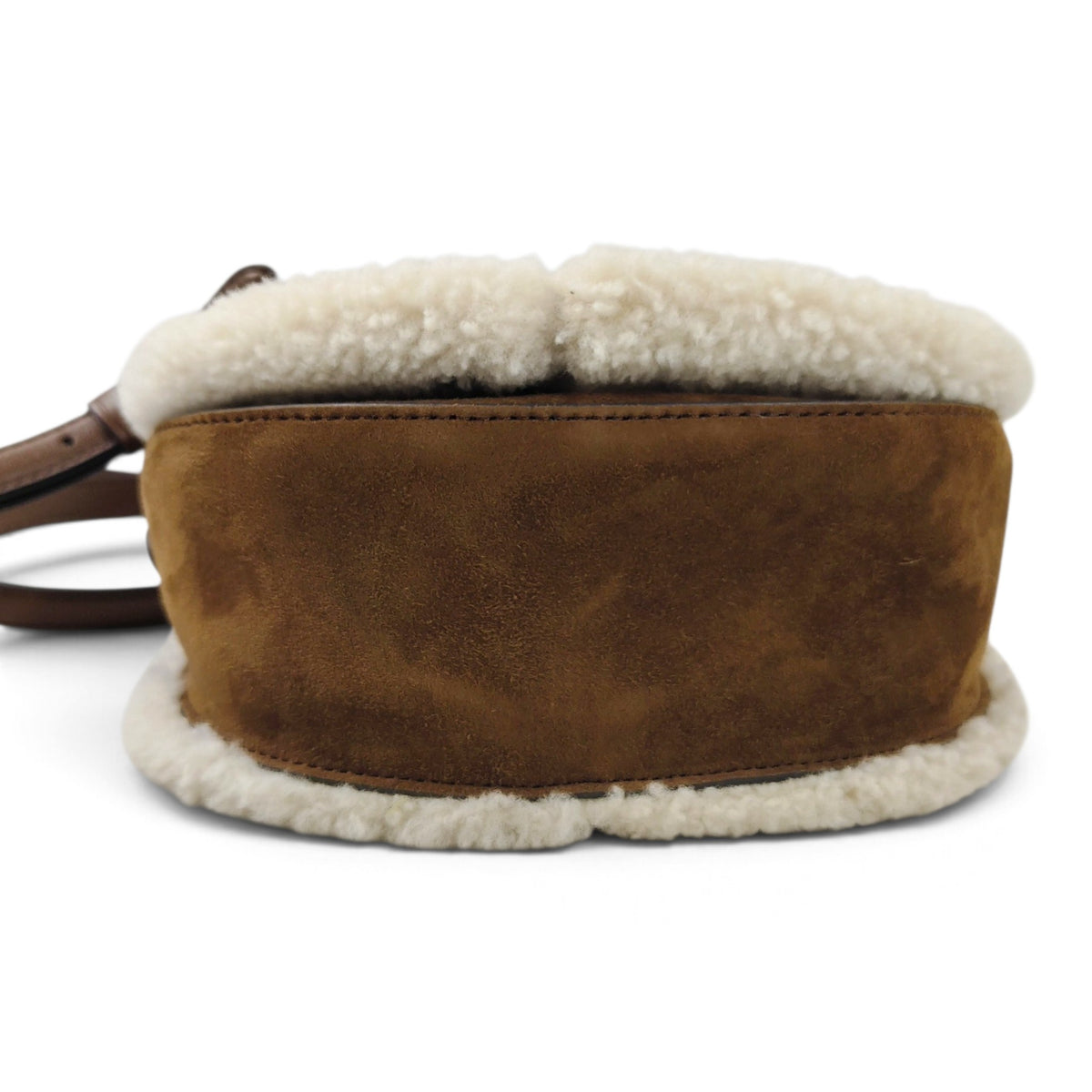 RALPH LUAREN SHOULDER BAG 0200010149 RANK(B) BROWN STAIN