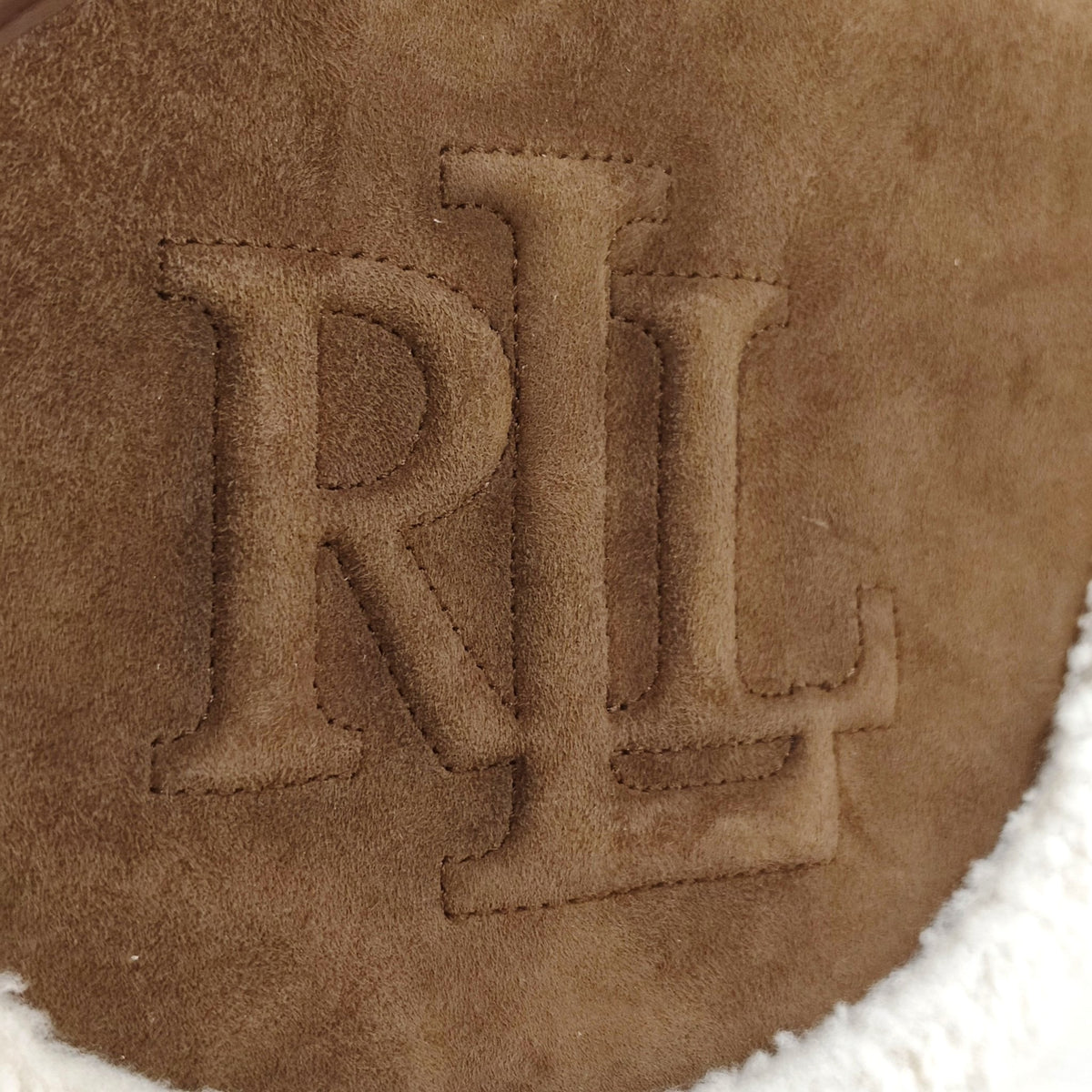 RALPH LUAREN SHOULDER BAG 0200010149 RANK(B) BROWN STAIN