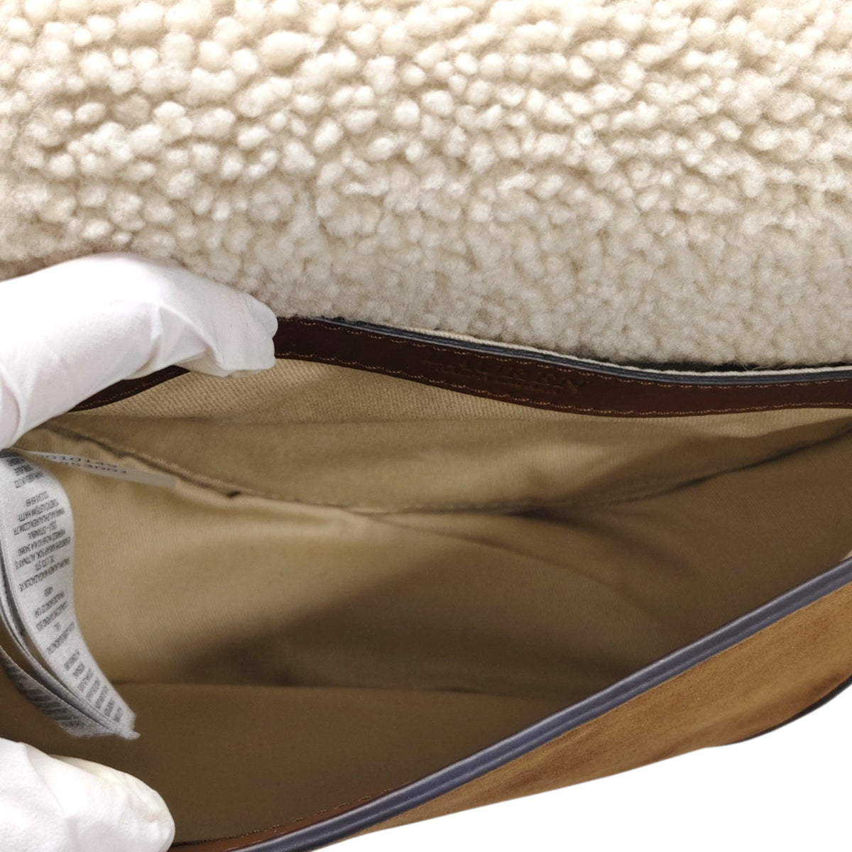 RALPH LUAREN SHOULDER BAG 0200010149 RANK(B) BROWN STAIN
