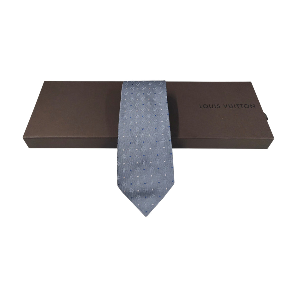 LOUIS VUITTON Necktie Rank(A) Sky Blue