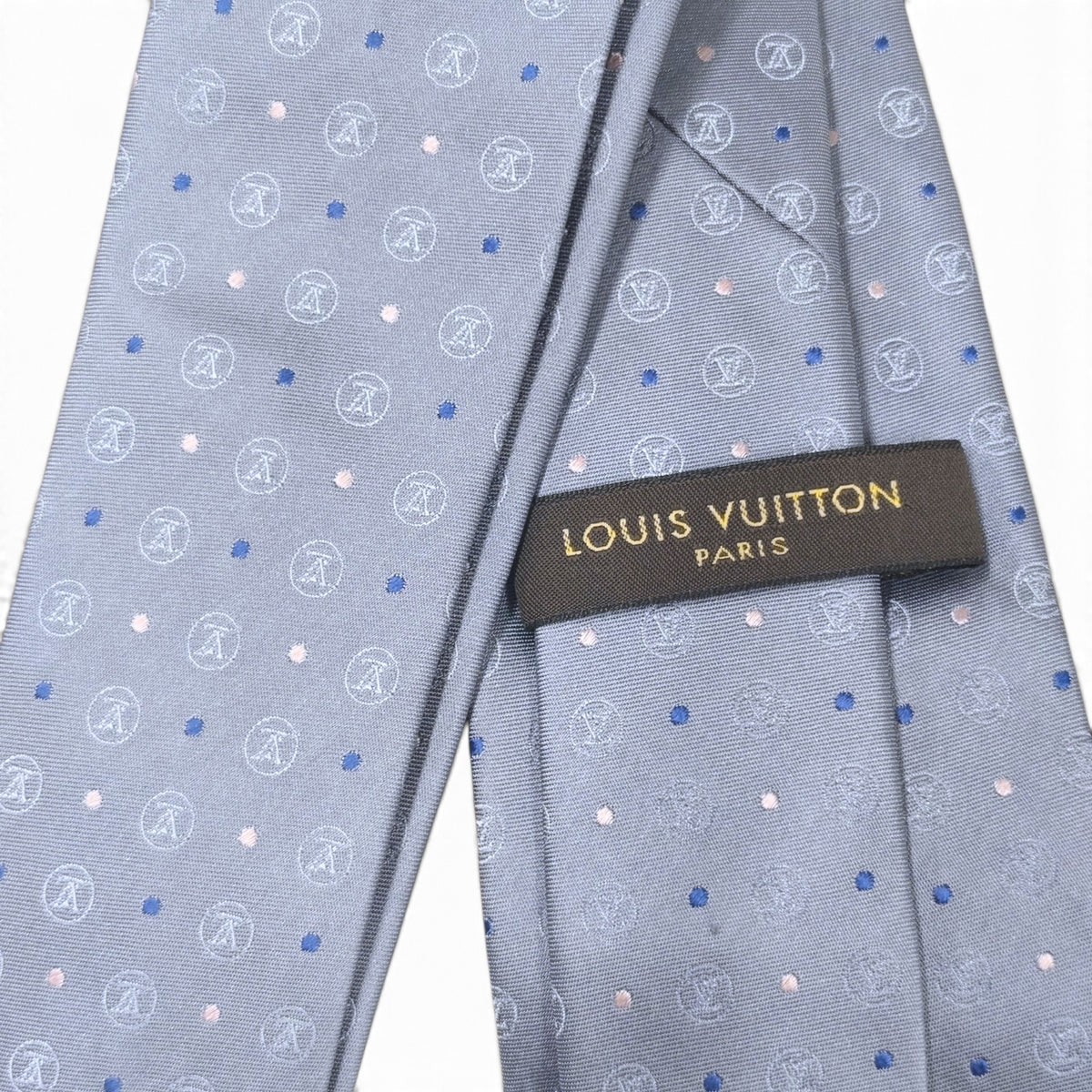 LOUIS VUITTON Necktie Rank(A) Sky Blue