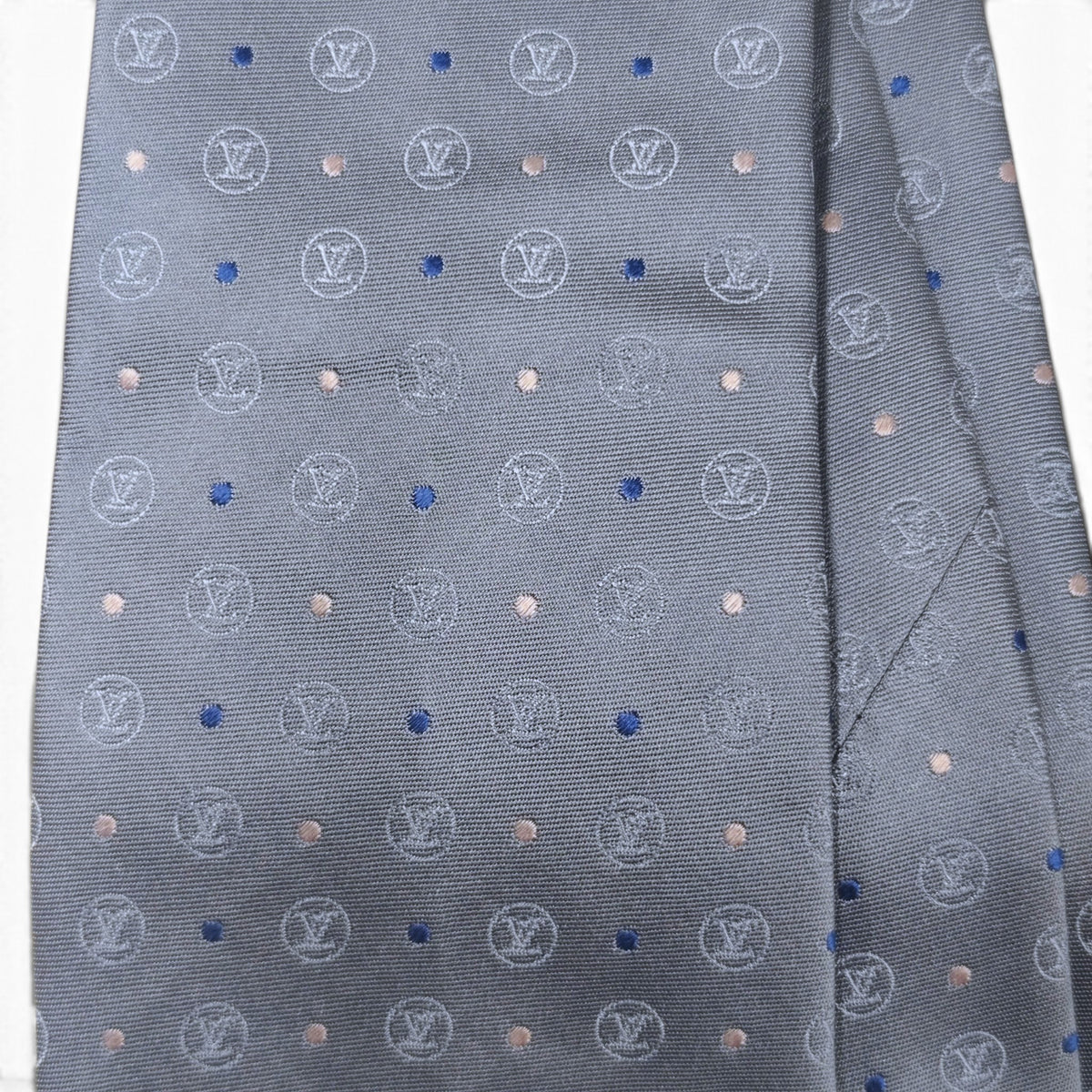 LOUIS VUITTON Necktie Rank(A) Sky Blue