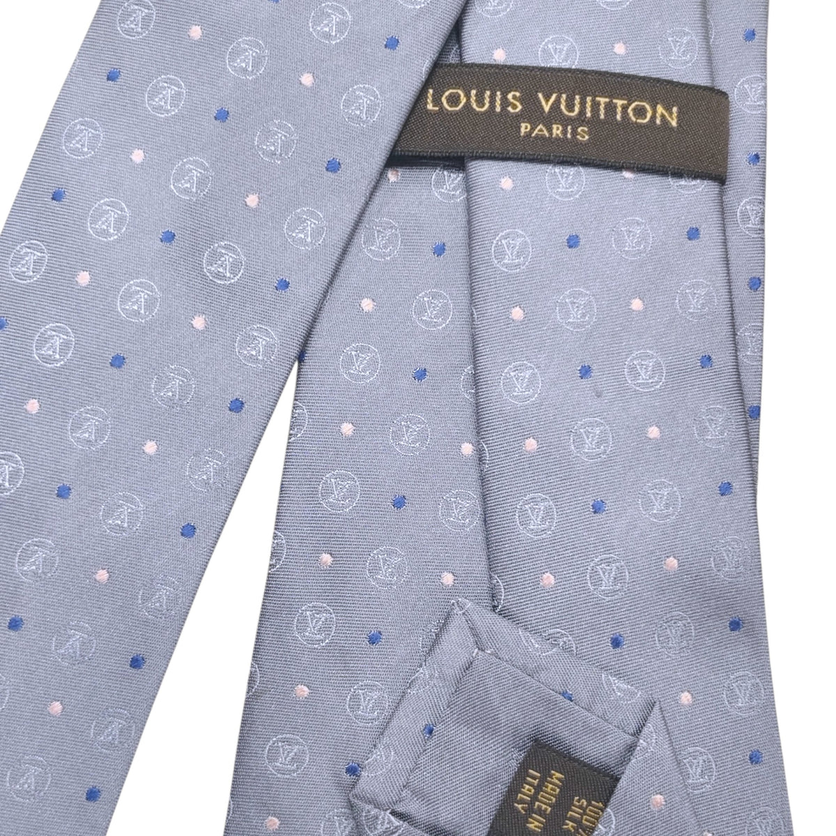 LOUIS VUITTON Necktie Rank(A) Sky Blue