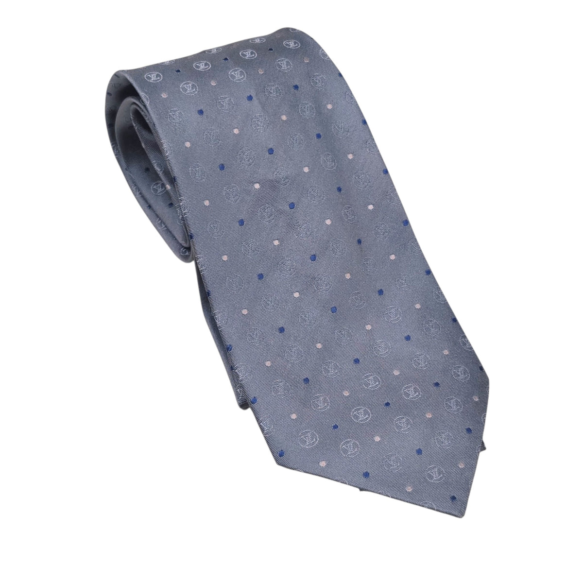 LOUIS VUITTON Necktie Rank(A) Sky Blue