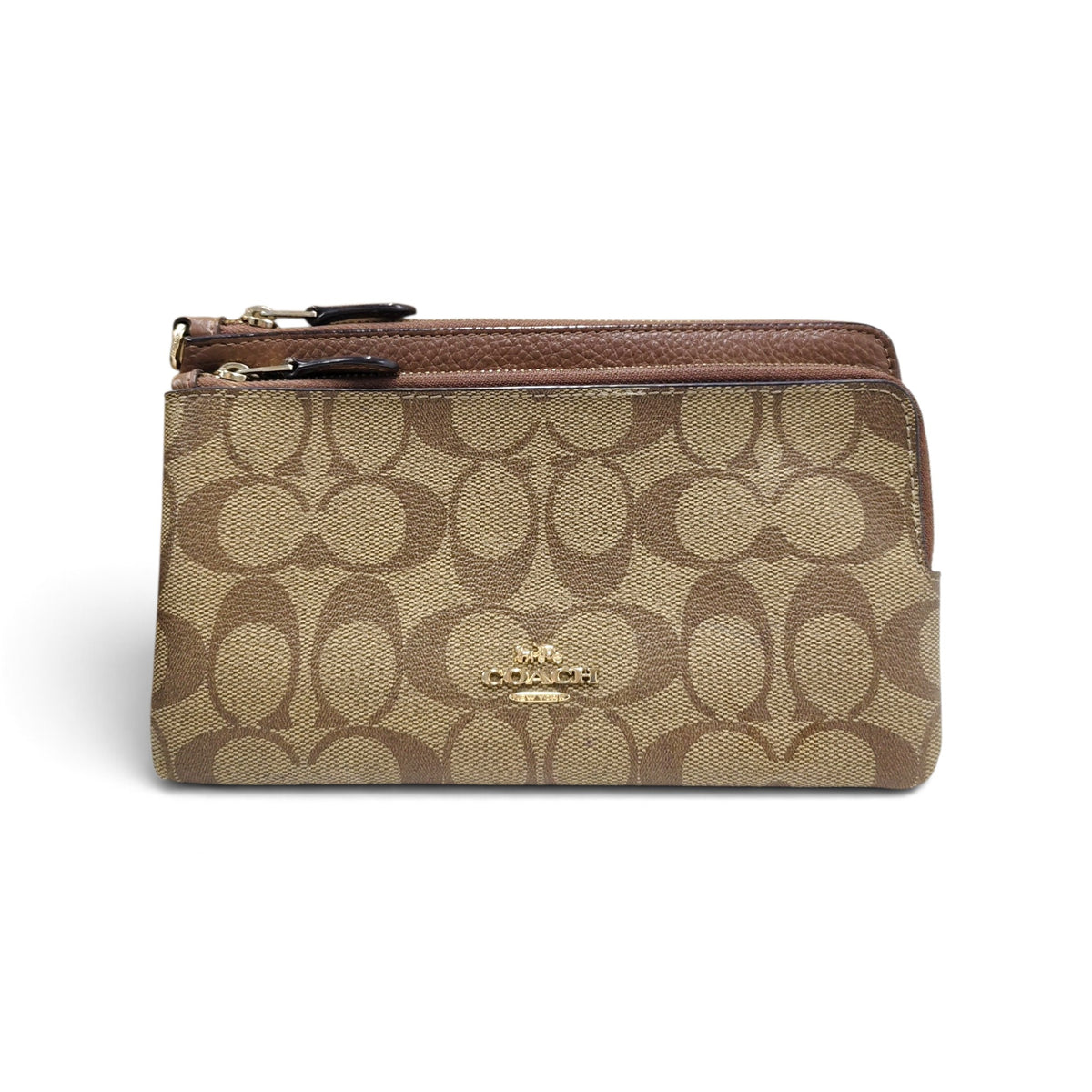 COACH Pouch C5576 Brown *Without Part/Stain* Rank B