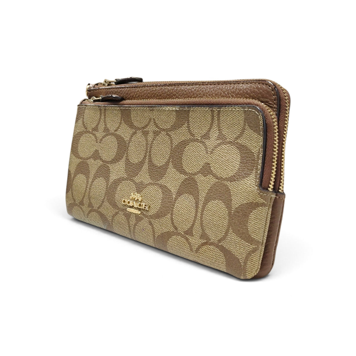 COACH Pouch C5576 Brown *Without Part/Stain* Rank B