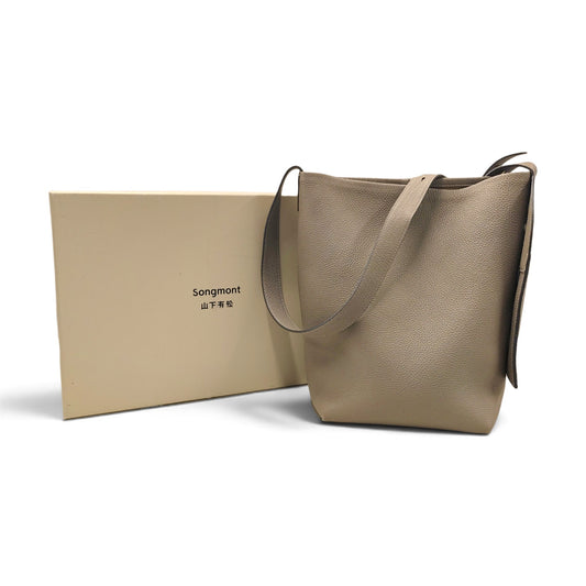 Songmont Shoulder Bag Icon Medium Bucket Bag Rank (B) Beige Stain
