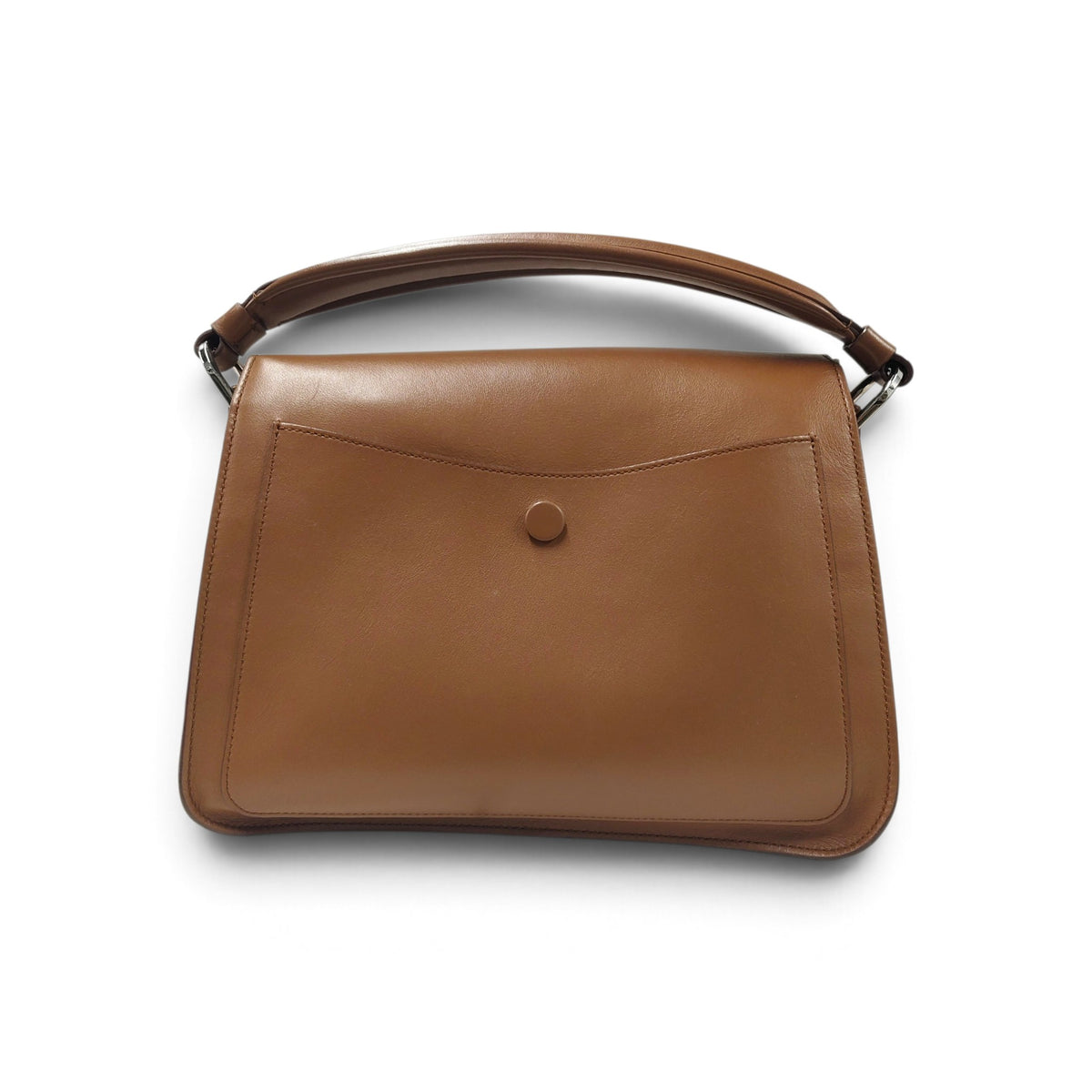 TOD'S Double T 2WAY Bag (AB) Brown Small Damage A048