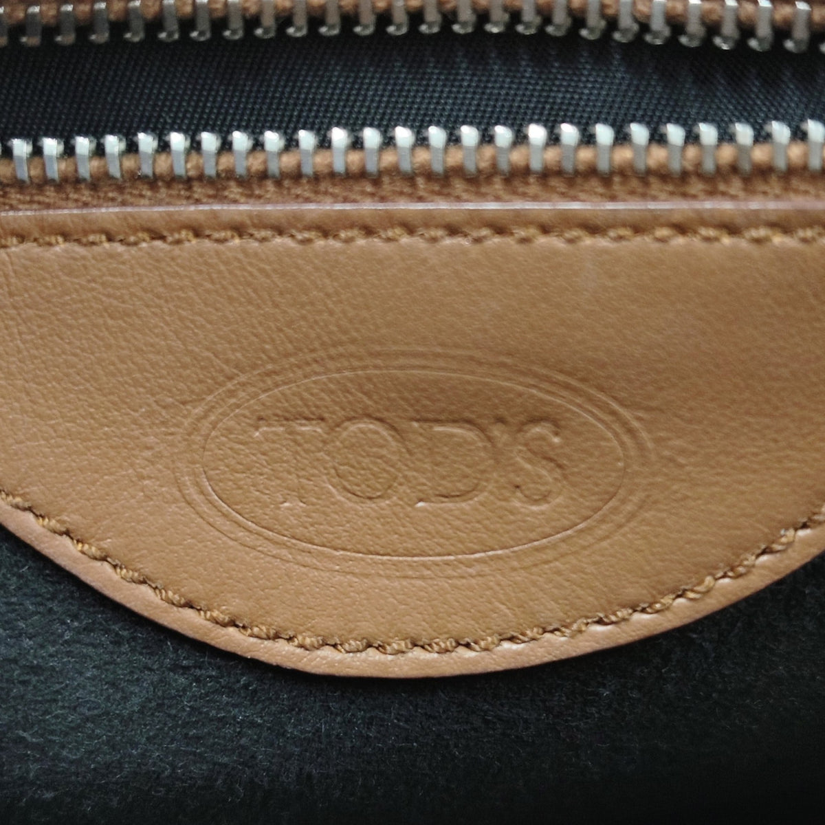 TOD'S Double T 2WAY Bag (AB) Brown Small Damage A048