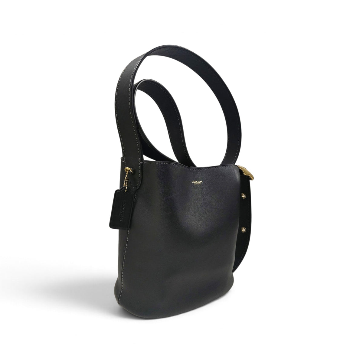 COACH Shoulder Bag Rank (B) Black Bleeker Bucket Bag 21 CX07