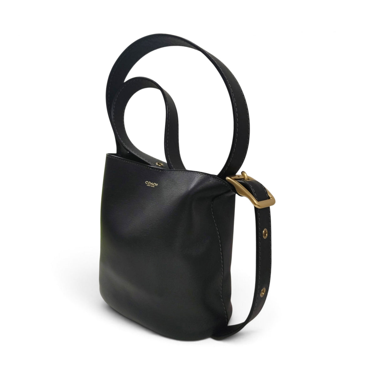COACH Shoulder Bag Rank (B) Black Bleeker Bucket Bag 21 CX07