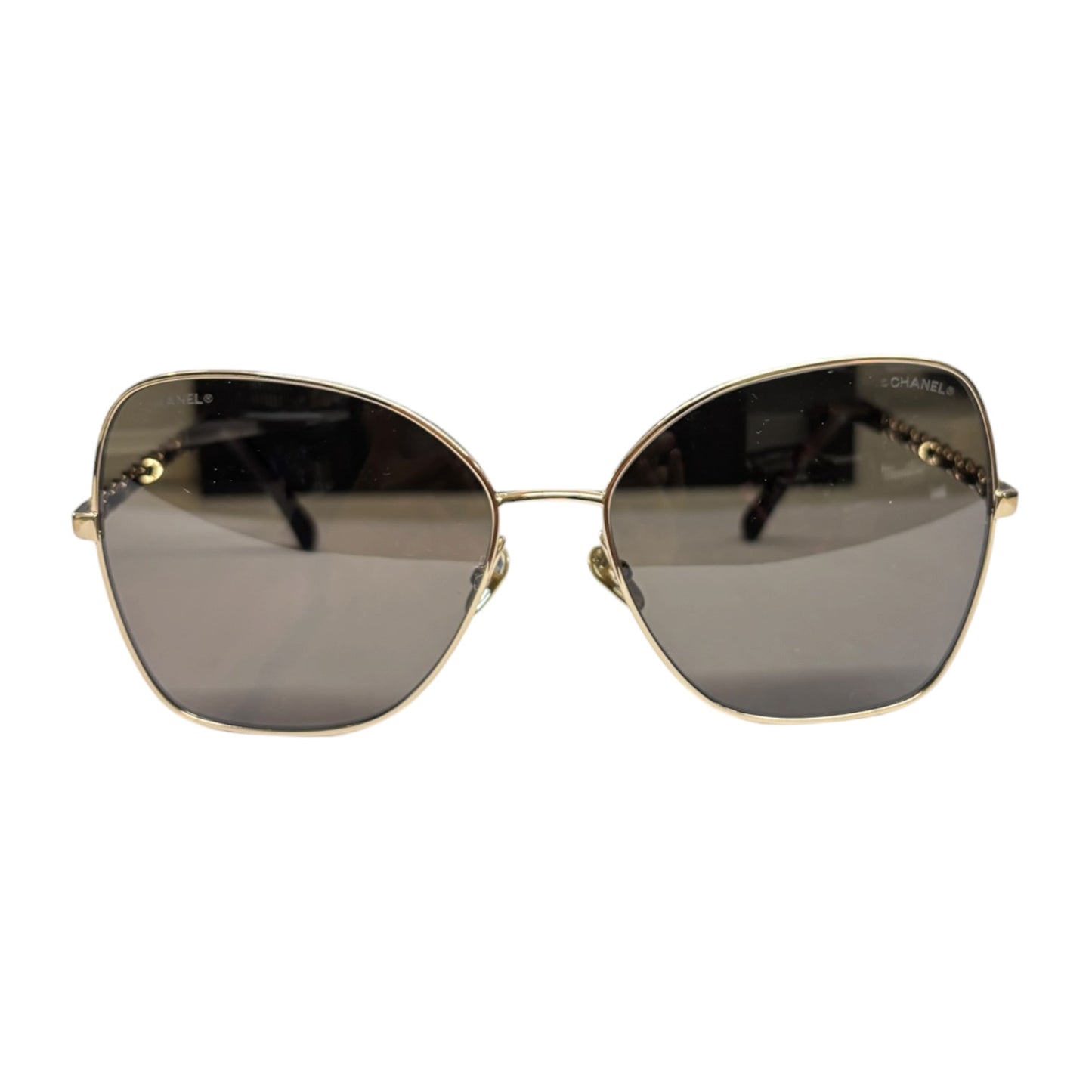 CHANEL Sunglasses 4274-Q Black Lady's With Box Set Rank (A)
