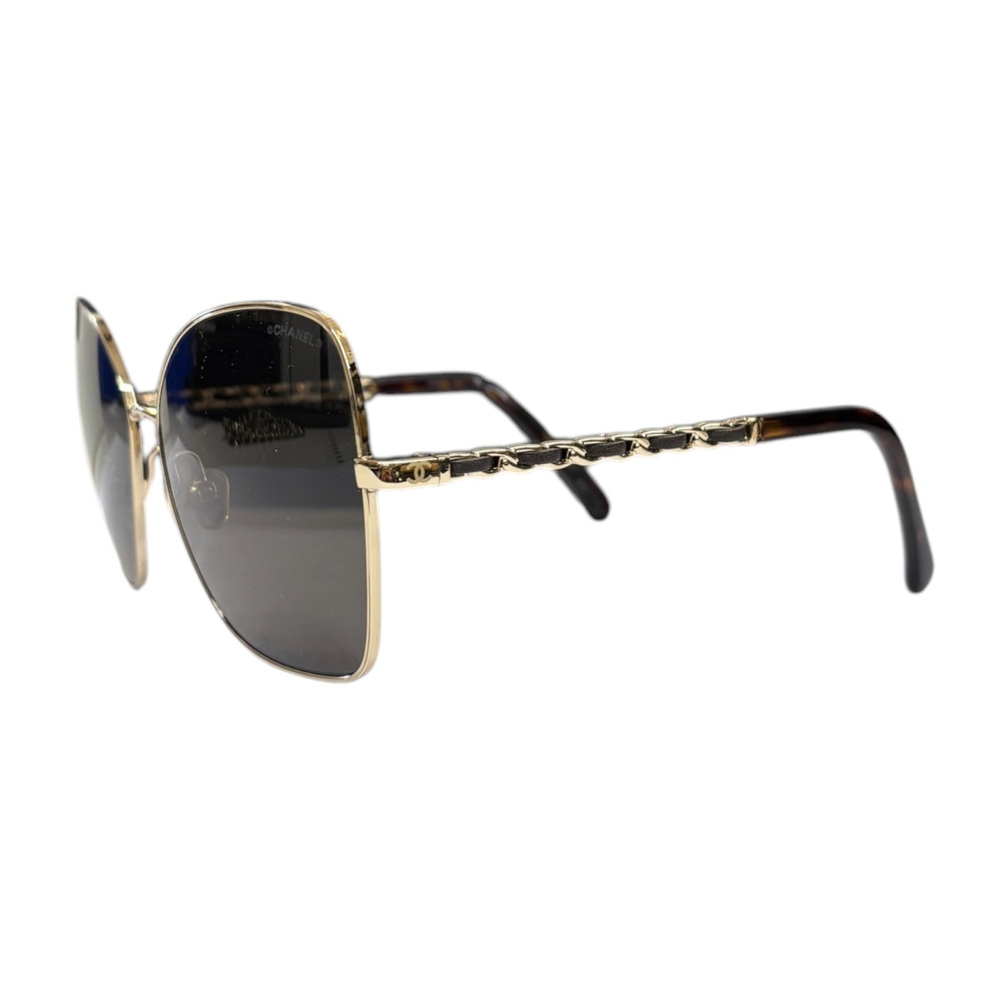 CHANEL Sunglasses 4274-Q Black Lady's With Box Set Rank (A)