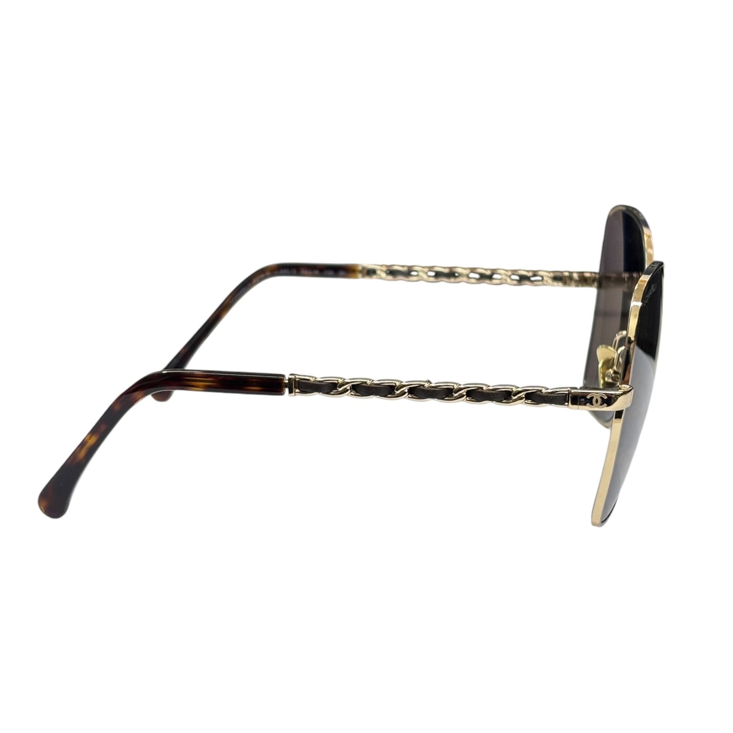 CHANEL Sunglasses 4274-Q Black Lady's With Box Set Rank (A)