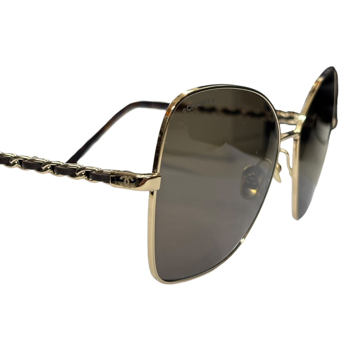 CHANEL Sunglasses 4274-Q Black Lady's With Box Set Rank (A)