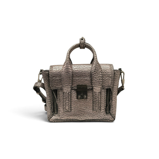 3.1 philip lim 2WAY Bag Pashli Mini Silver And Black AE16-0226MSA Rank B