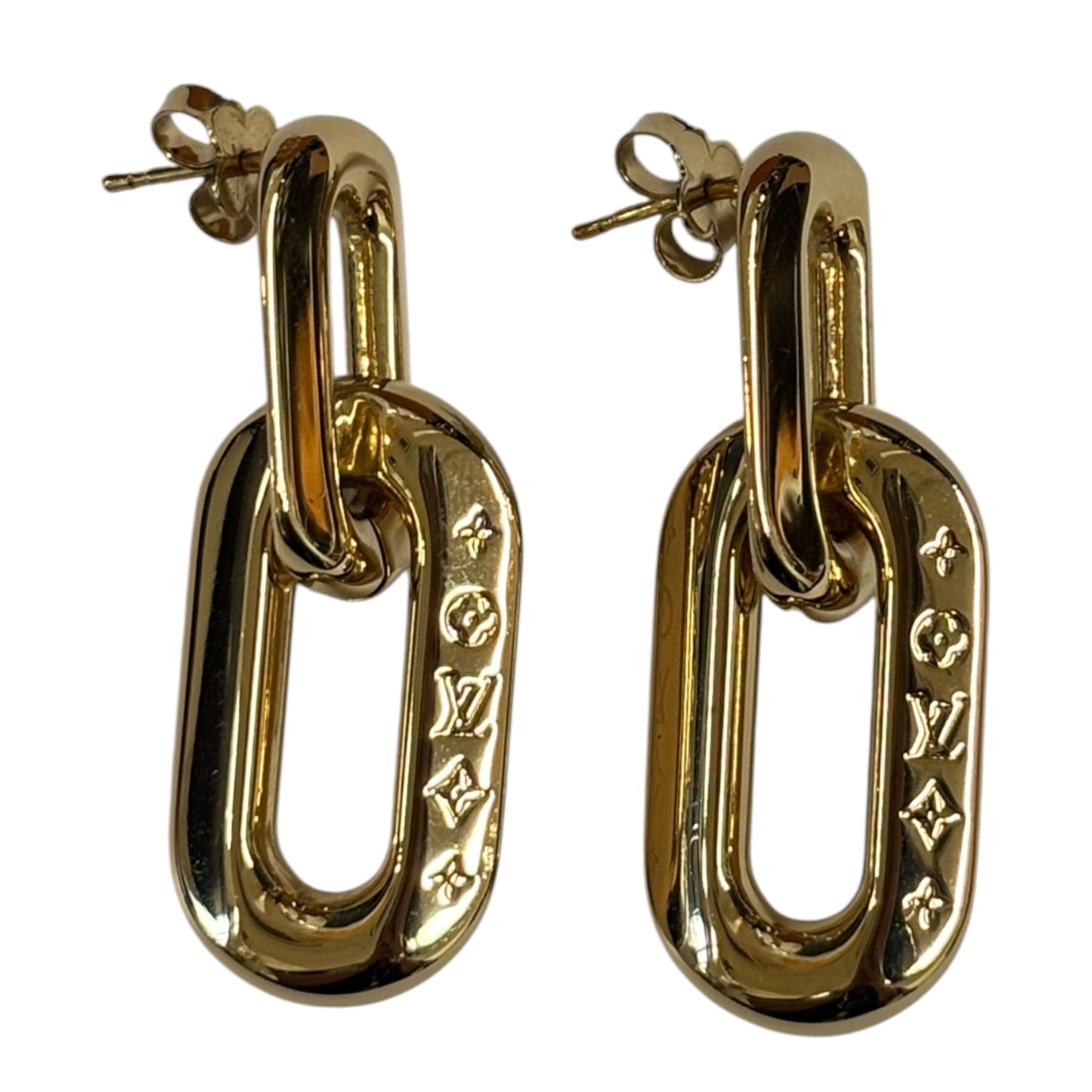 LOUIS VUITTON Earring GOLD MP2990 Rank (B)