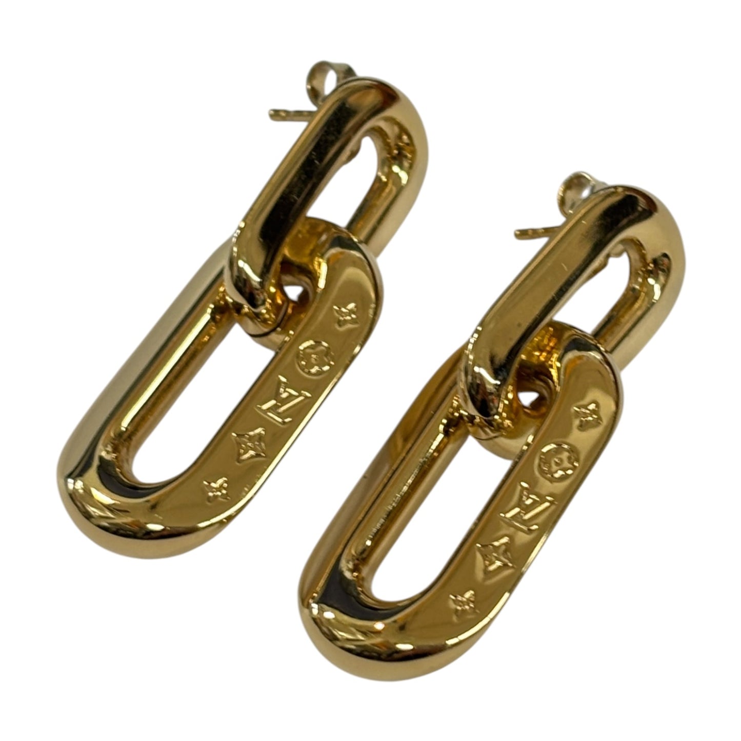 LOUIS VUITTON Earring GOLD MP2990 Rank (B)