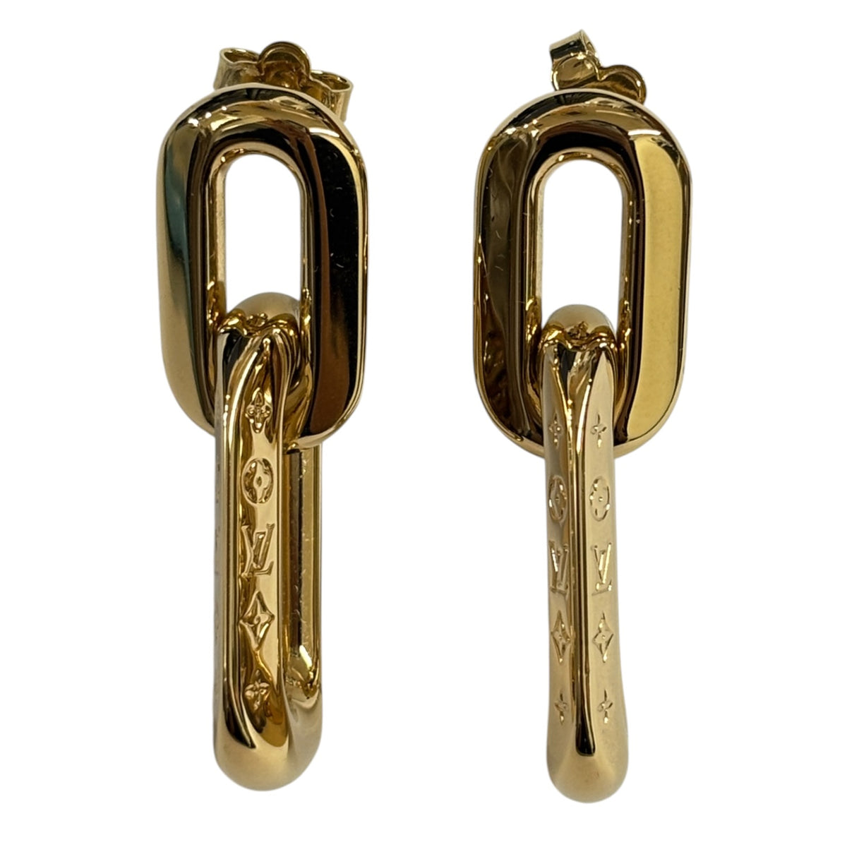 LOUIS VUITTON Earring GOLD MP2990 Rank (B)