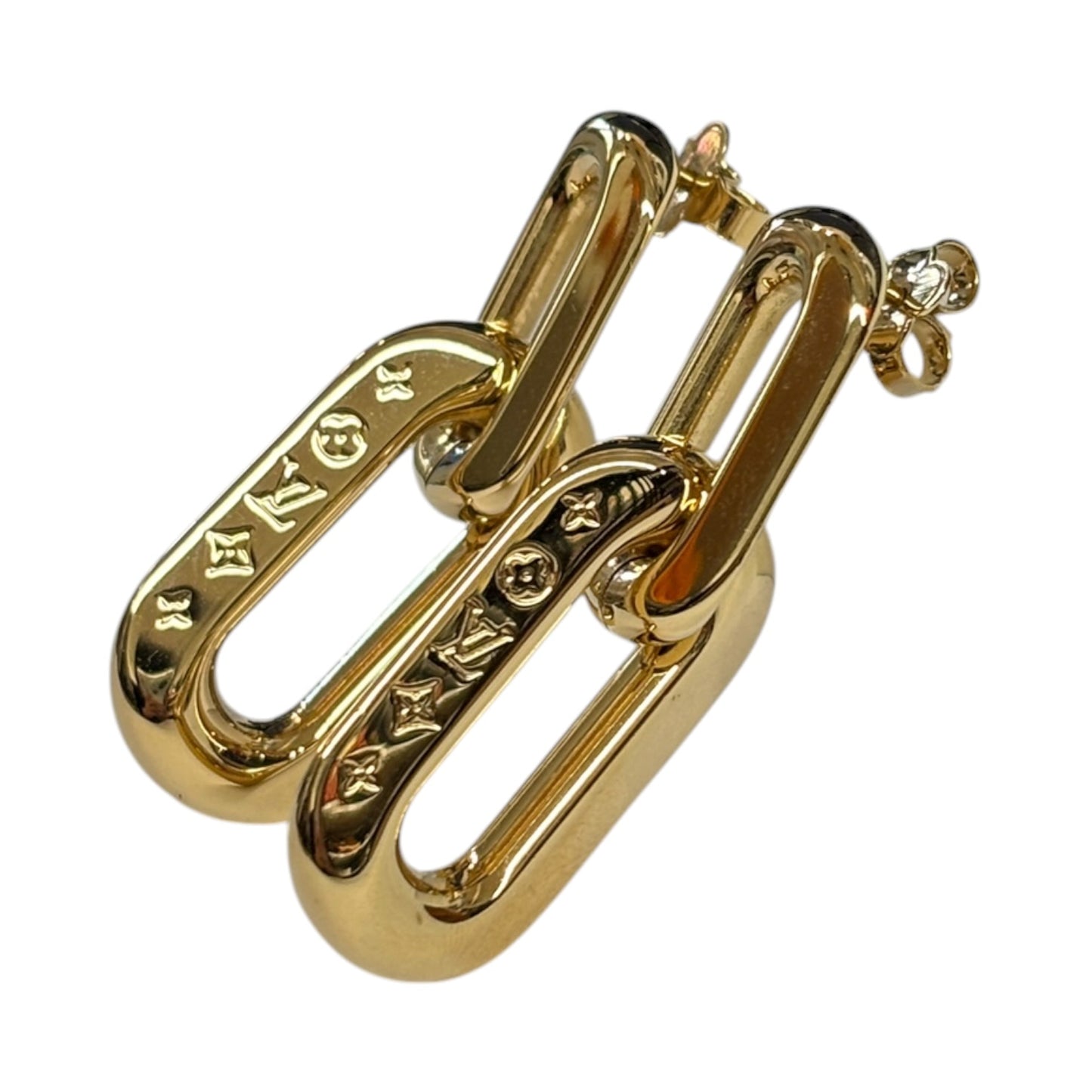 LOUIS VUITTON Earring GOLD MP2990 Rank (B)