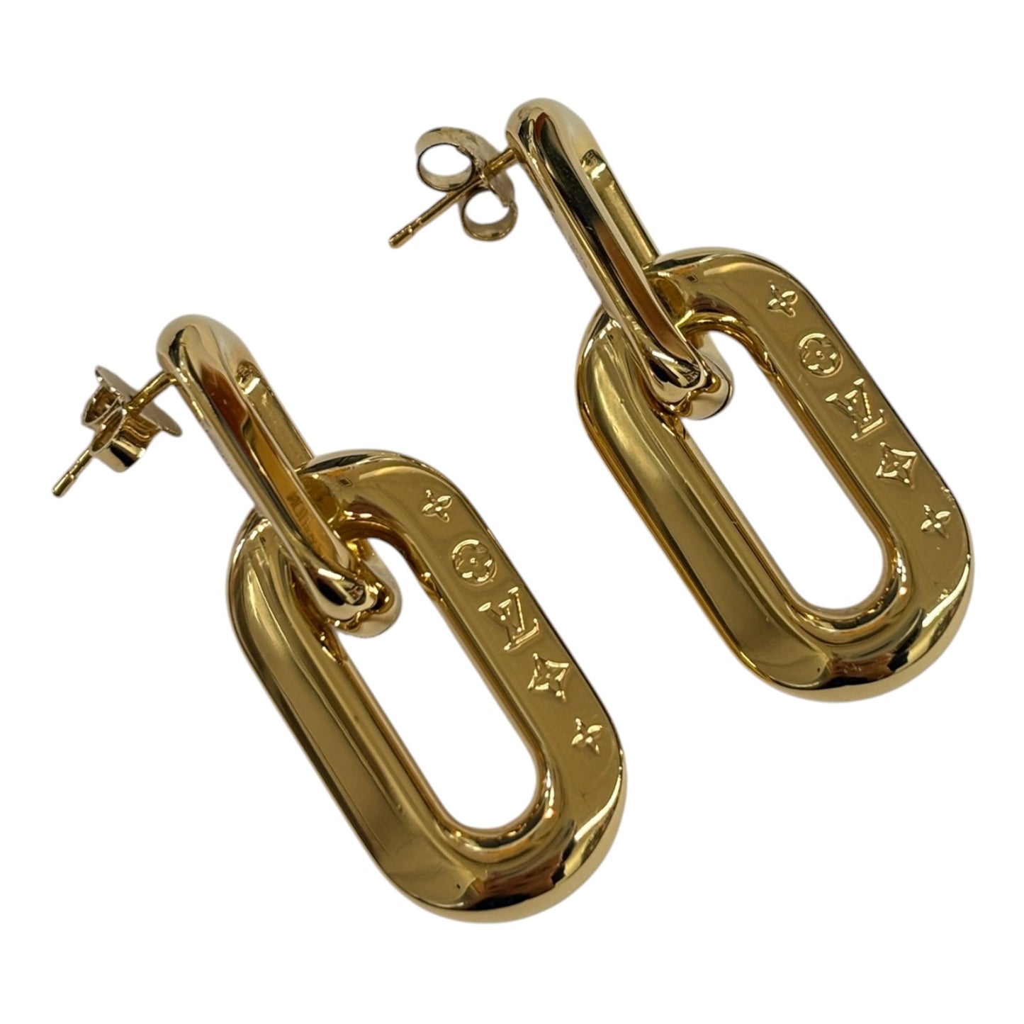 LOUIS VUITTON Earring GOLD MP2990 Rank (B)