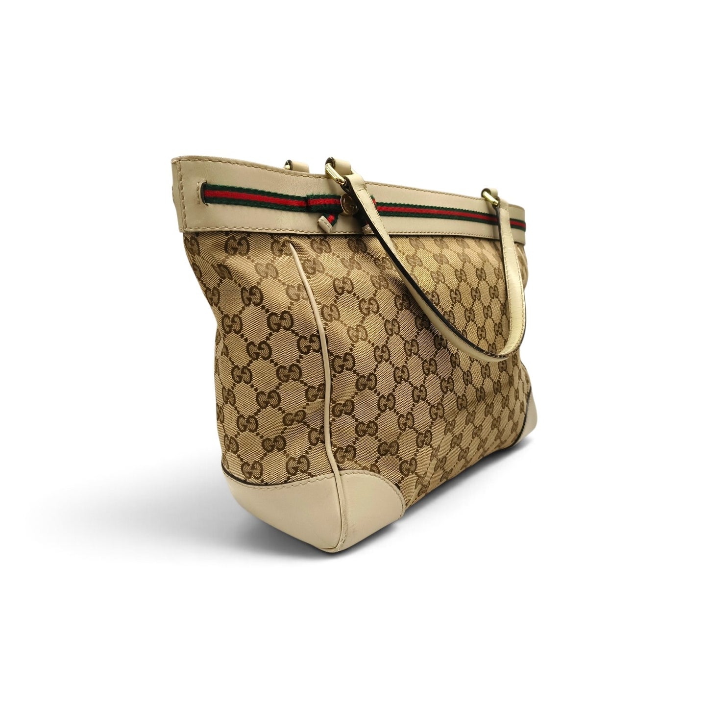 GUCCI Tote Bag 257061 Brown *Scratch/Damage/Stain* Rank B