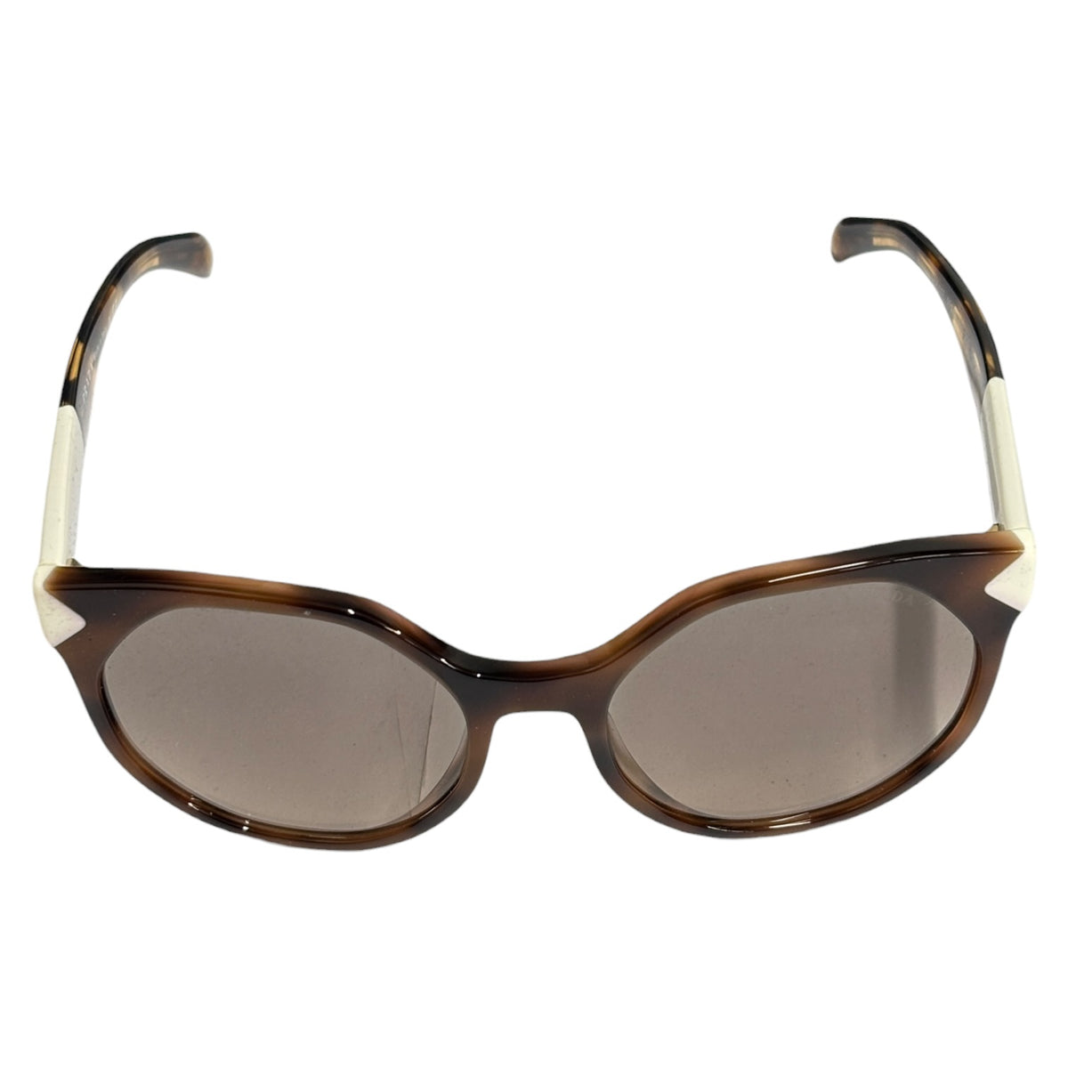 PRADA Sunglasses SPR11T White/Brown With Box Rank (A)