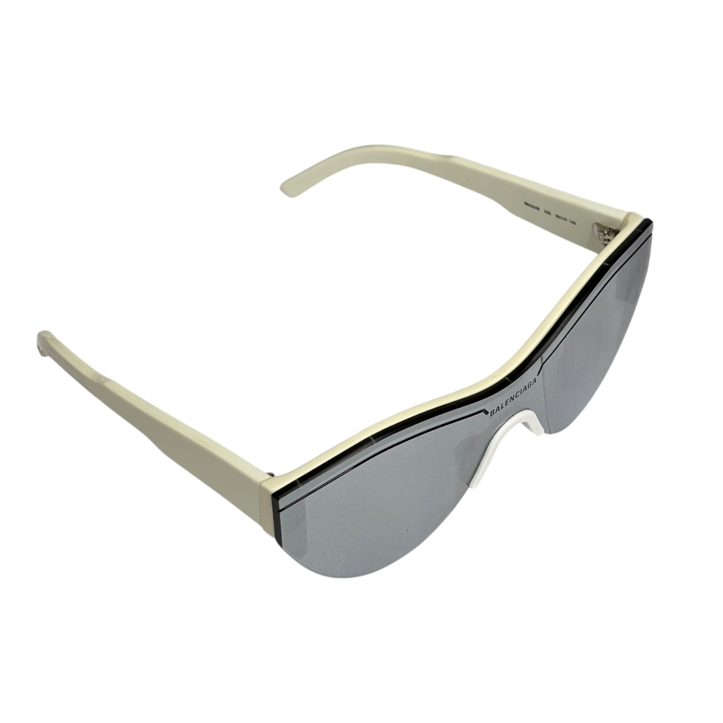 Balenciaga Sunglasses BB0004S White/Gray Rank (B) With Box