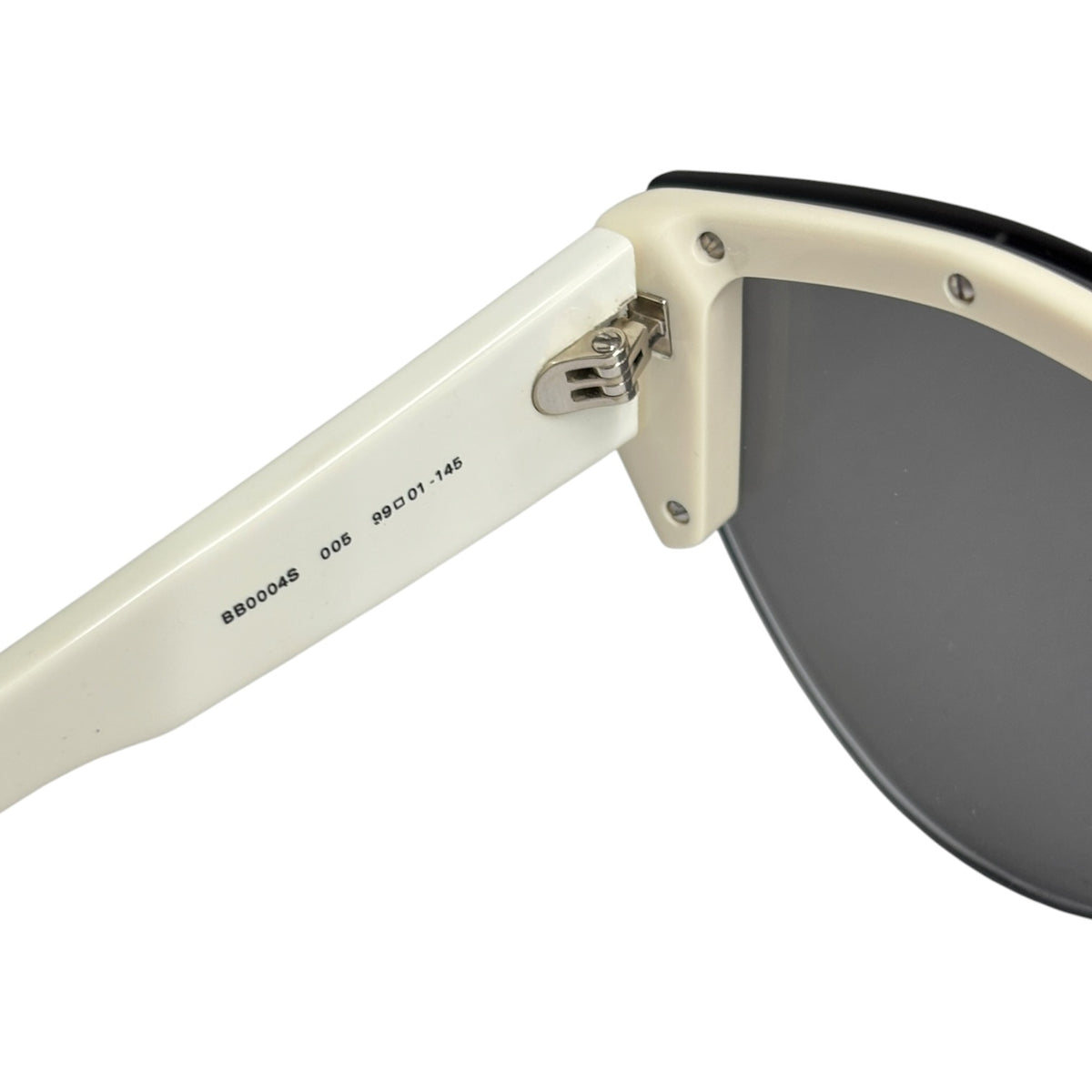 Balenciaga Sunglasses BB0004S White/Gray Rank (B) With Box