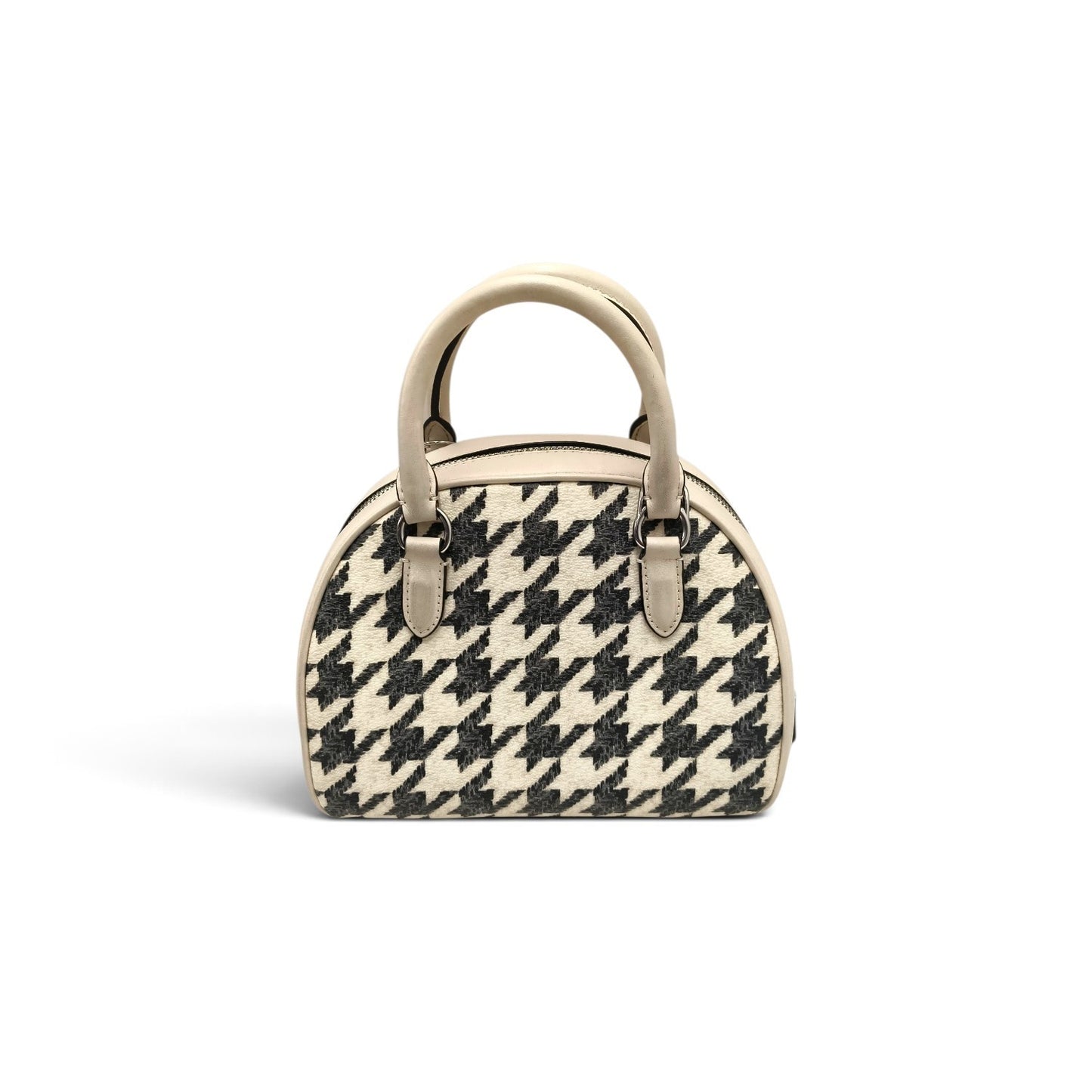 COACH 2WAY Bag CJ628 Beige And Black Rank B